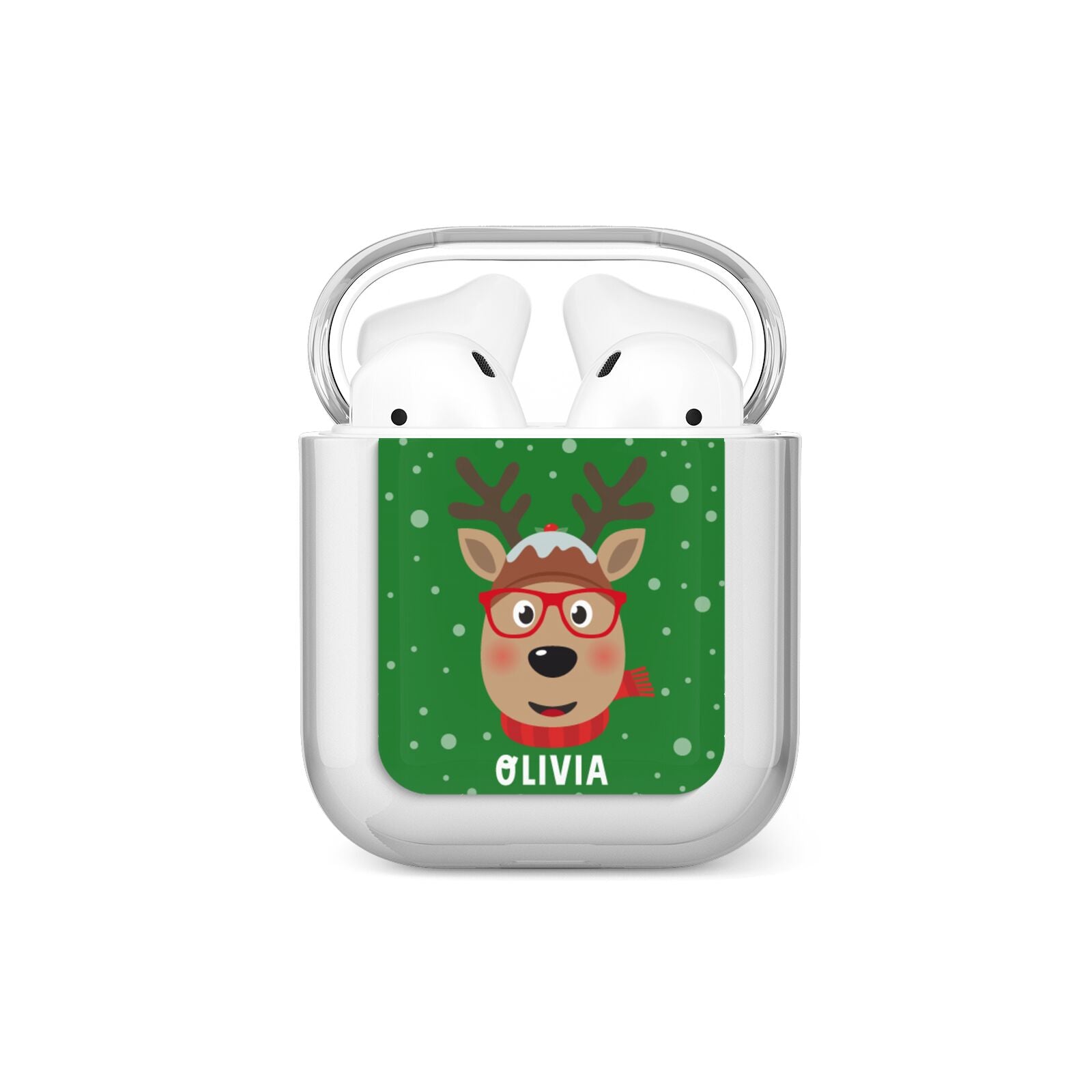 Create Your Own Reindeer Personalised AirPods Case