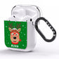 Create Your Own Reindeer Personalised AirPods Clear Case Side Image