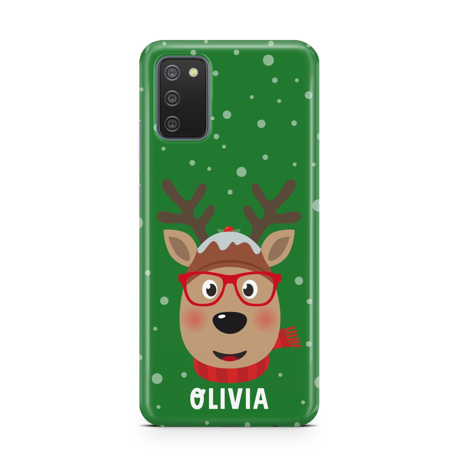 Create Your Own Reindeer Personalised Samsung A02s Case