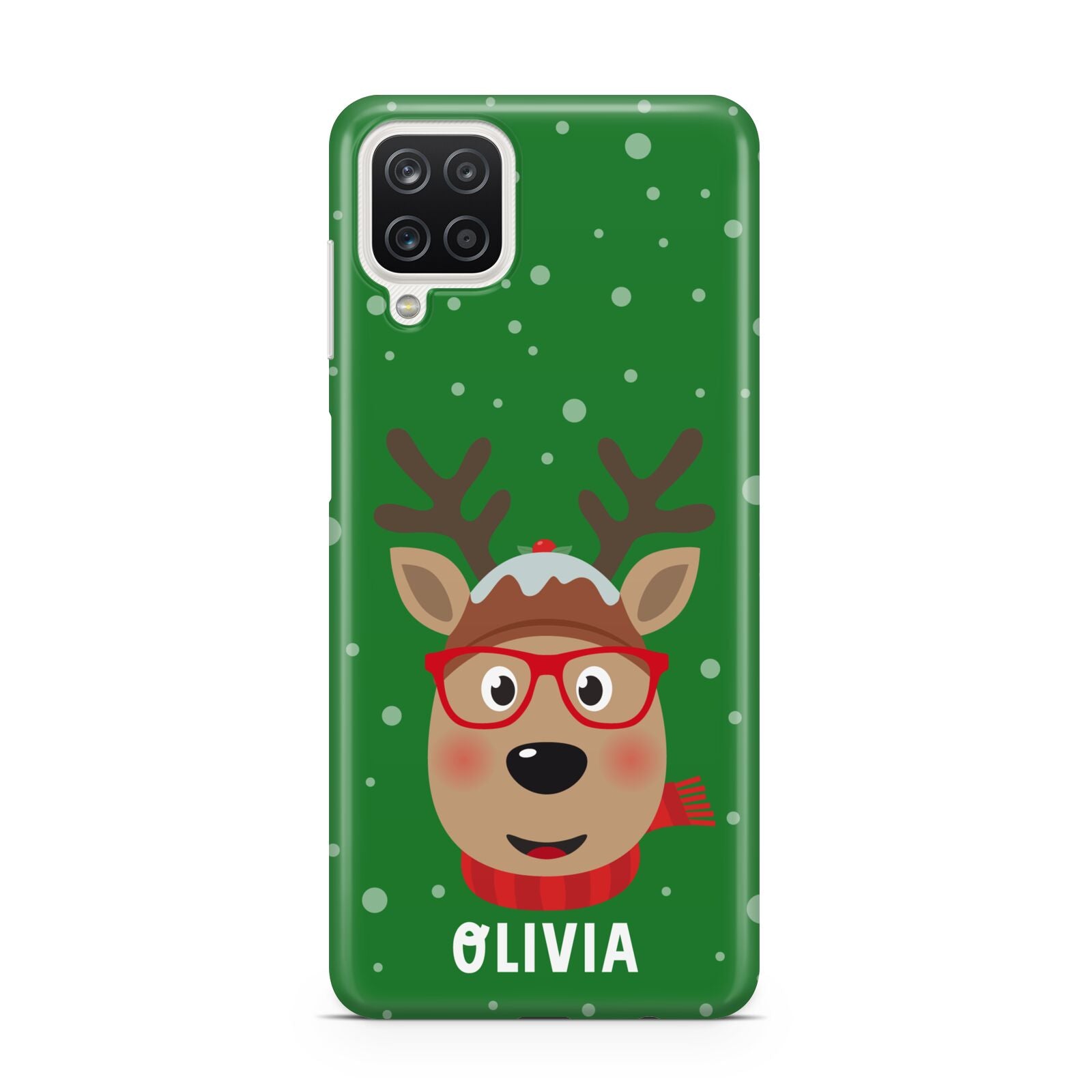 Create Your Own Reindeer Personalised Samsung A12 Case