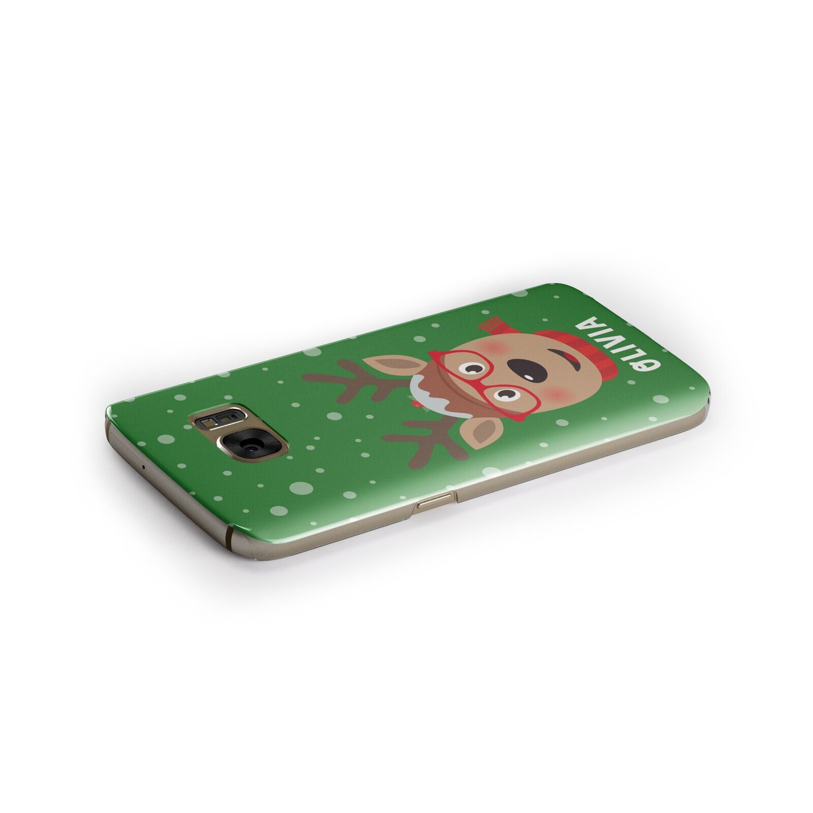 Create Your Own Reindeer Personalised Samsung Galaxy Case Side Close Up