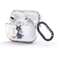 Creepy Cat Halloween Personalised AirPods Glitter Case 3rd Gen Side Image
