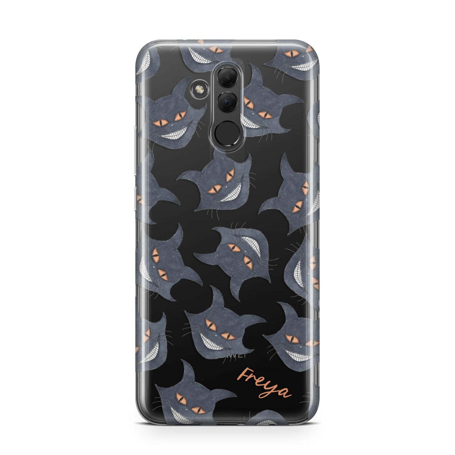 Creepy Cat Halloween Personalised Huawei Mate 20 Lite