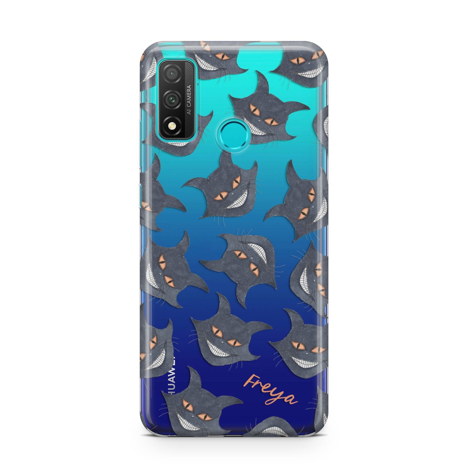 Creepy Cat Halloween Personalised Huawei P Smart 2020