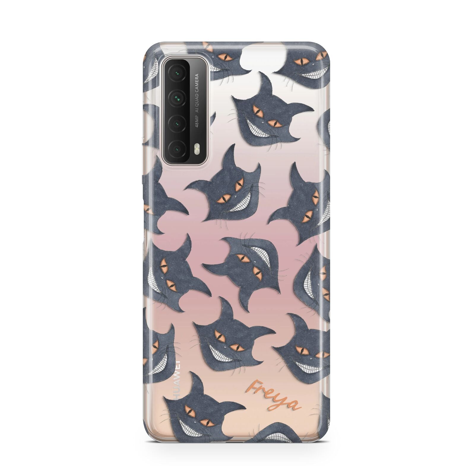 Creepy Cat Halloween Personalised Huawei P Smart 2021