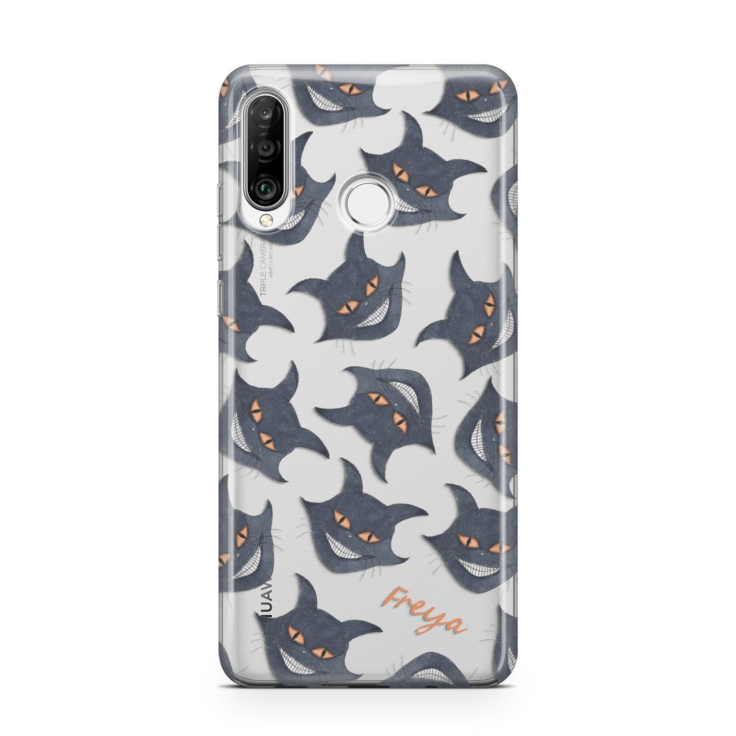 Creepy Cat Halloween Personalised Huawei P30 Lite Phone Case