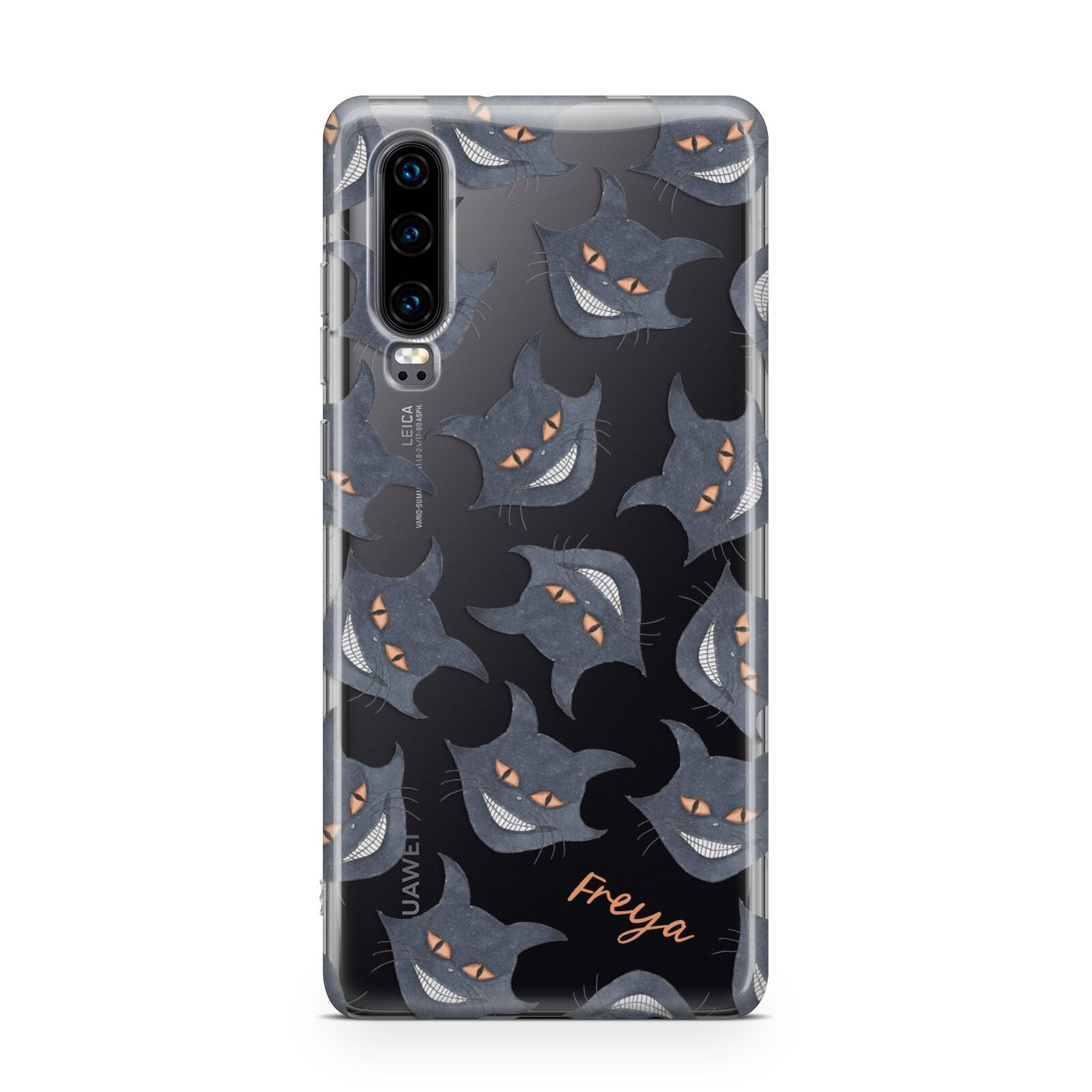 Creepy Cat Halloween Personalised Huawei P30 Phone Case