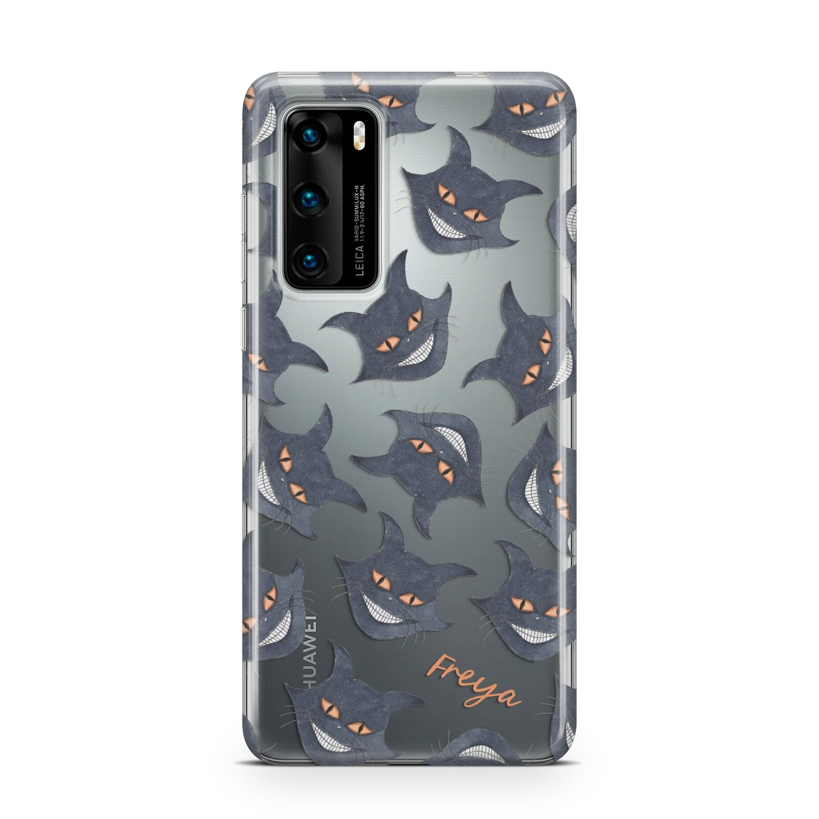 Creepy Cat Halloween Personalised Huawei P40 Phone Case