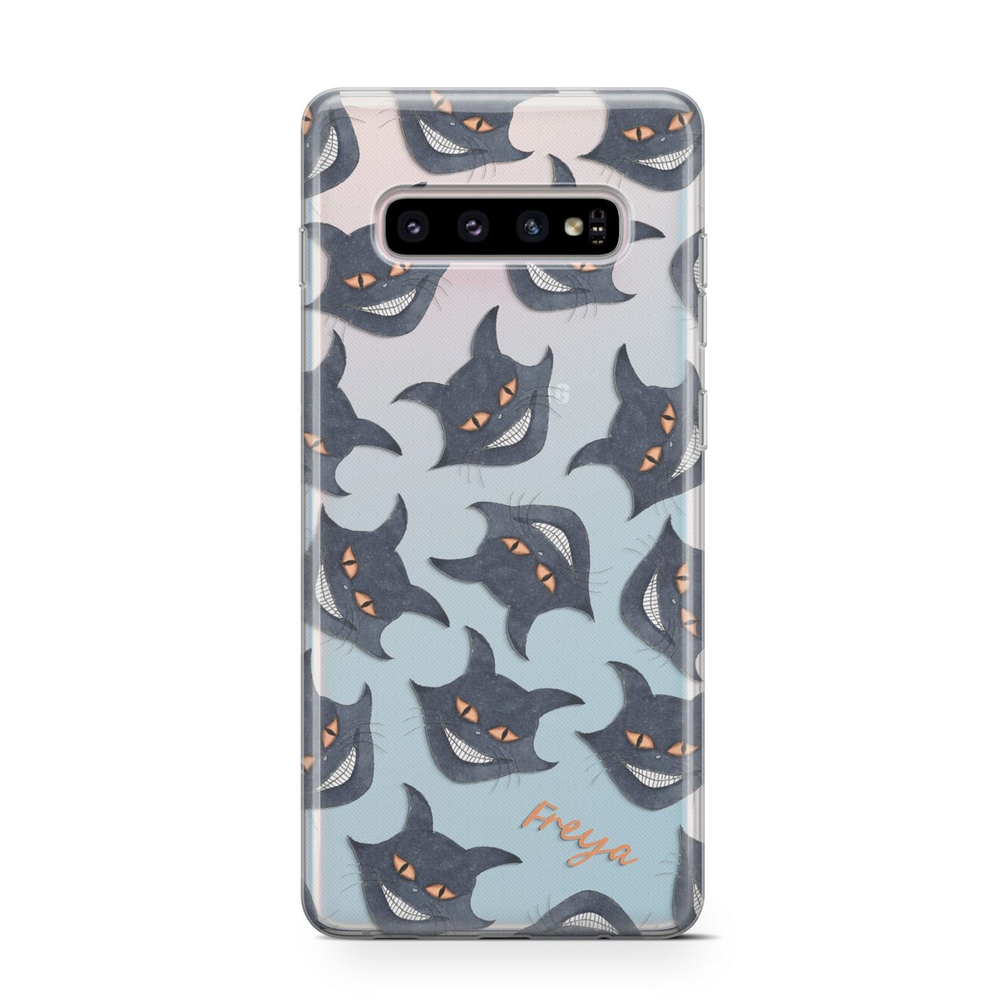 Creepy Cat Halloween Personalised Protective Samsung Galaxy Case