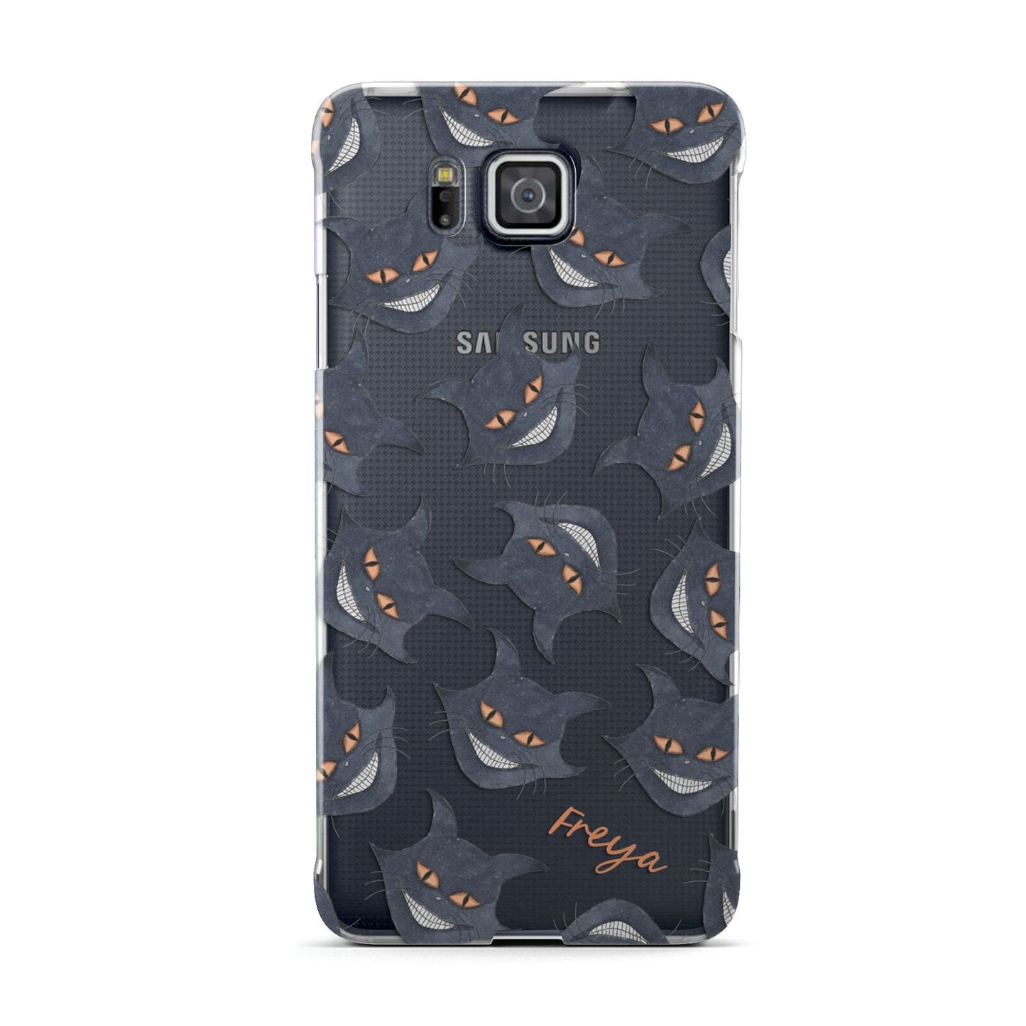 Creepy Cat Halloween Personalised Samsung Galaxy Alpha Case