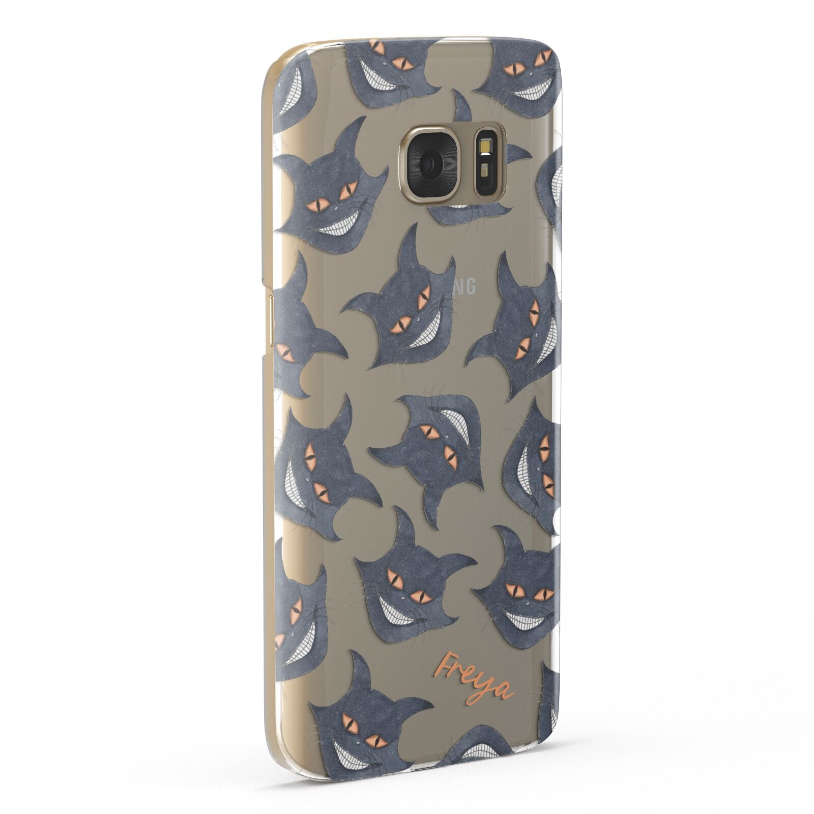 Creepy Cat Halloween Personalised Samsung Galaxy Case Fourty Five Degrees