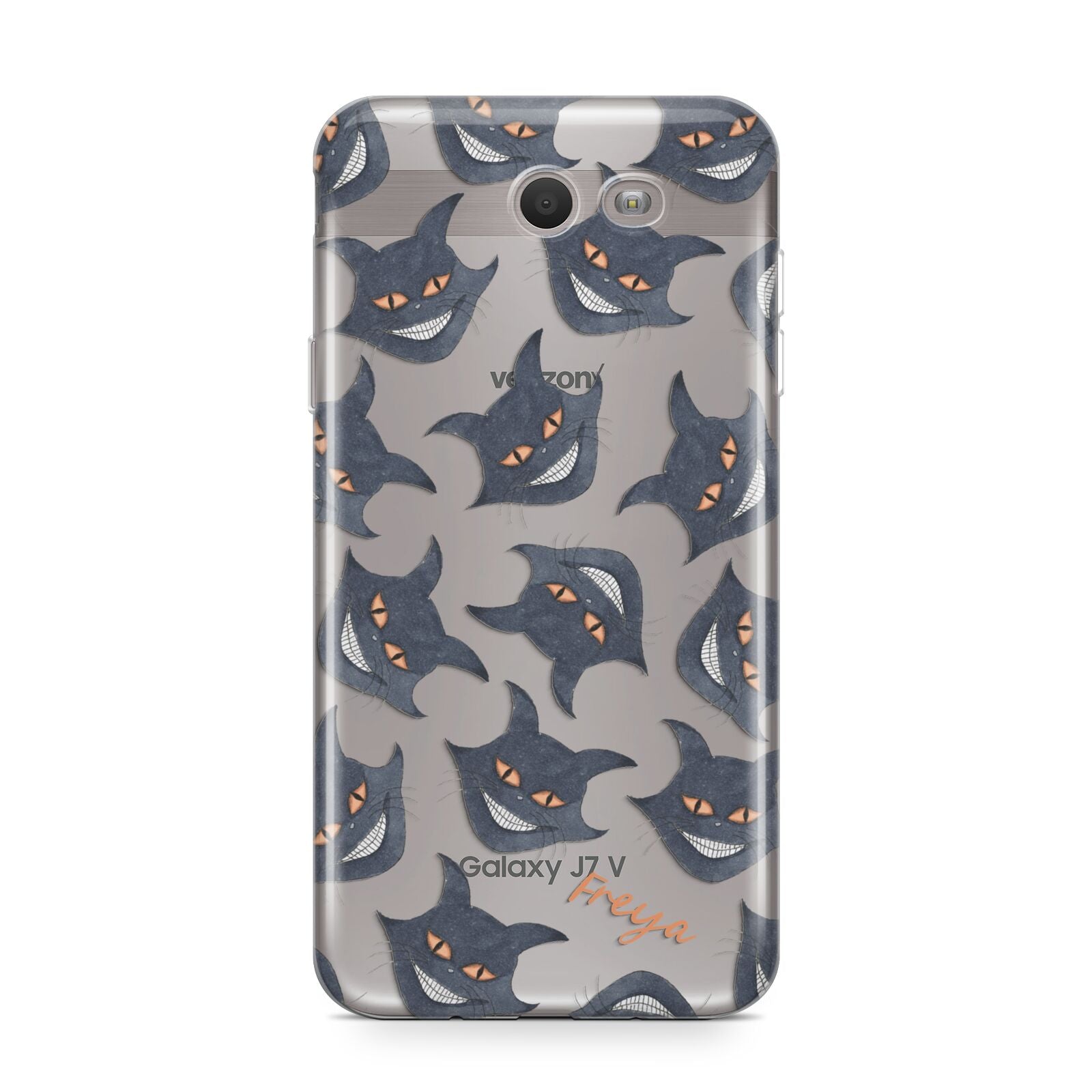 Creepy Cat Halloween Personalised Samsung Galaxy J7 2017 Case