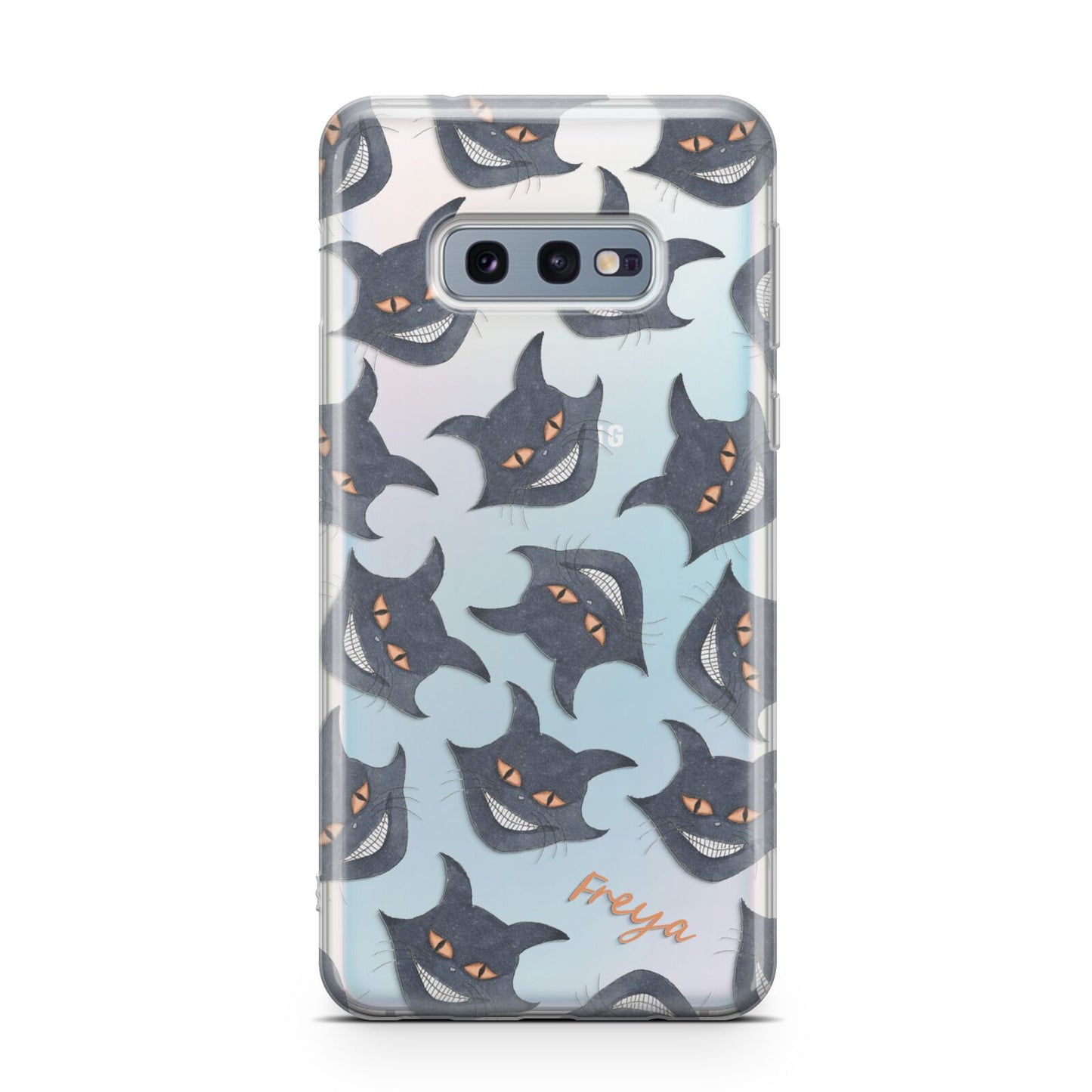 Creepy Cat Halloween Personalised Samsung Galaxy S10E Case