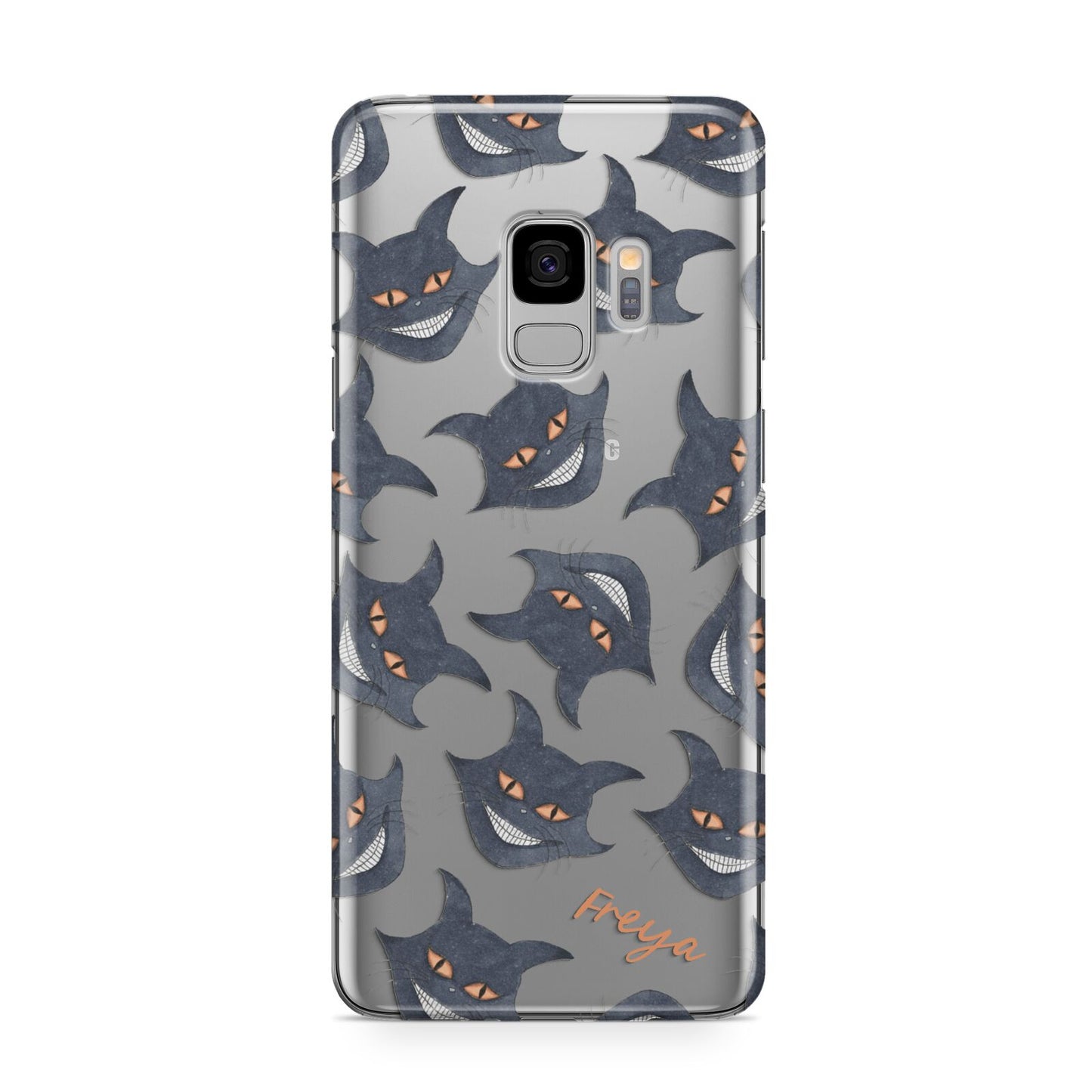 Creepy Cat Halloween Personalised Samsung Galaxy S9 Case