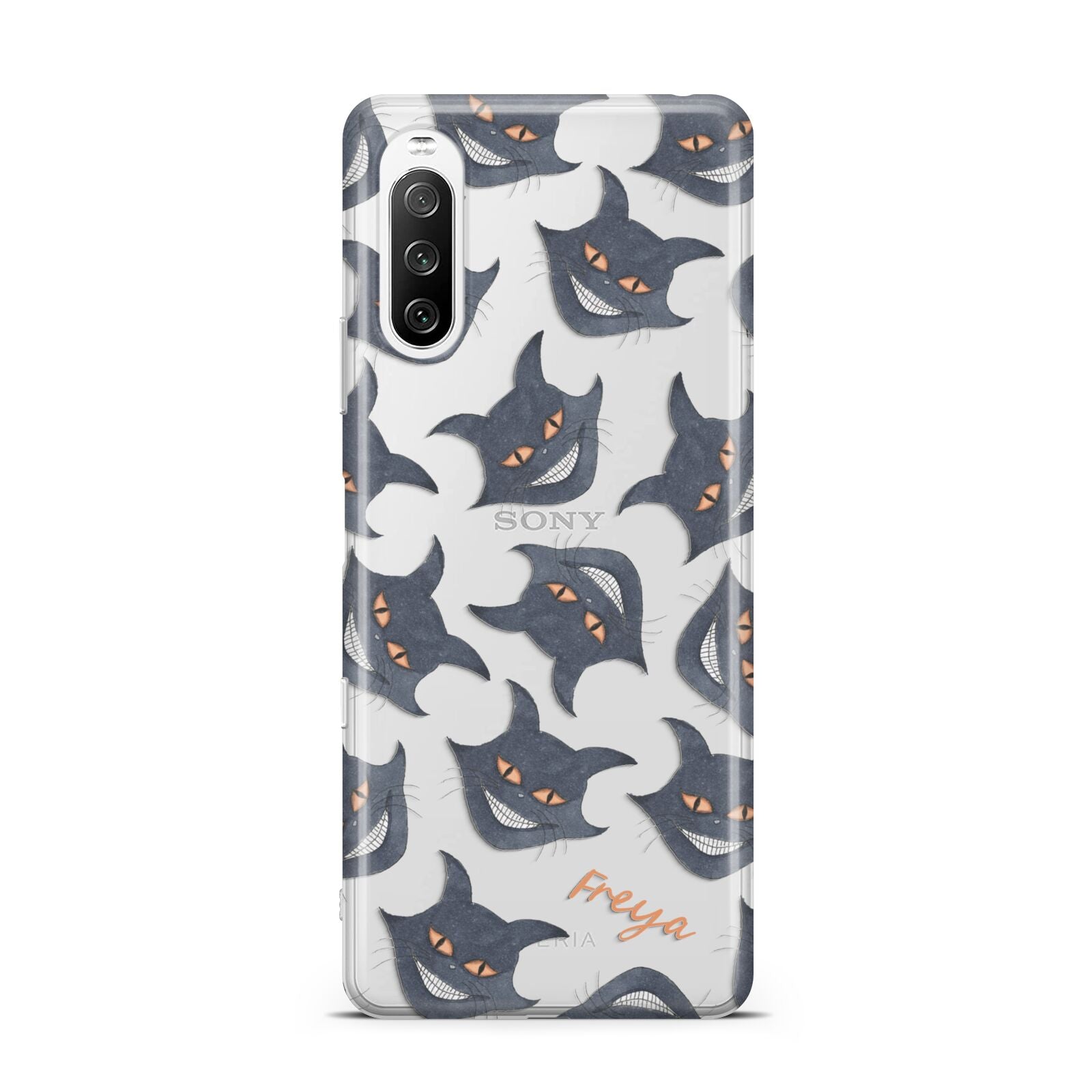 Creepy Cat Halloween Personalised Sony Xperia 10 III Case