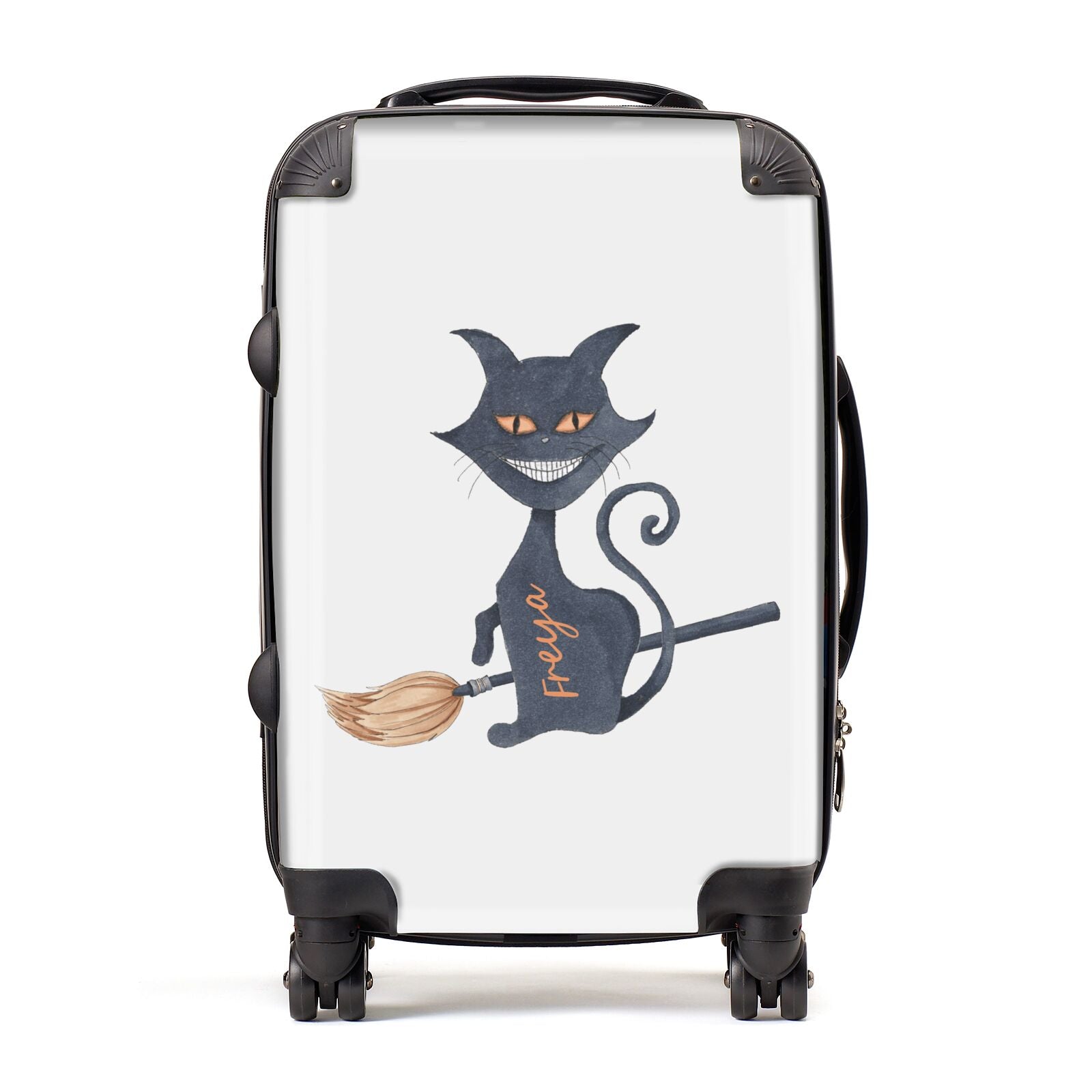 Creepy Cat Halloween Personalised Suitcase