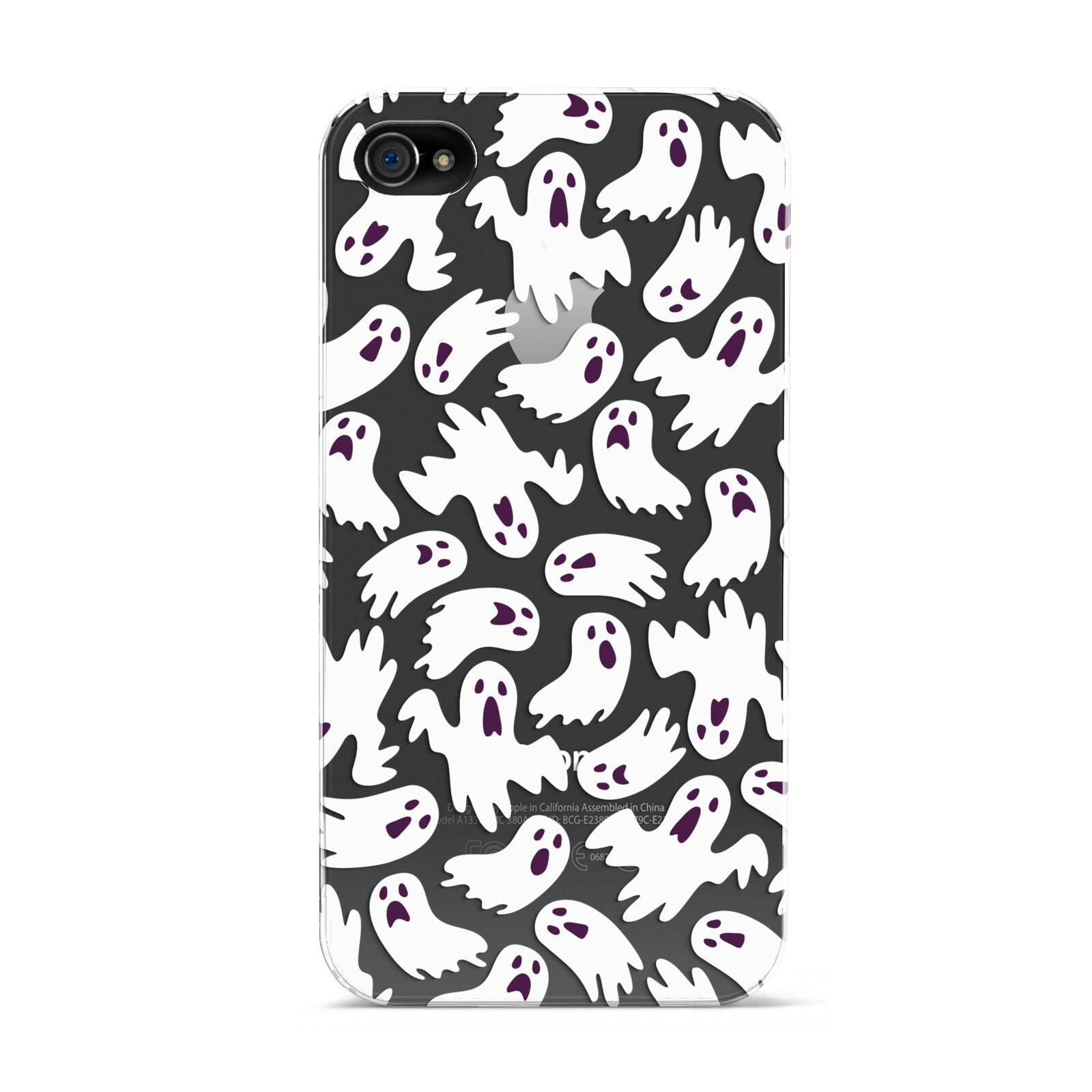 Crowd of Ghosts with Transparent Background Apple iPhone 4s Case