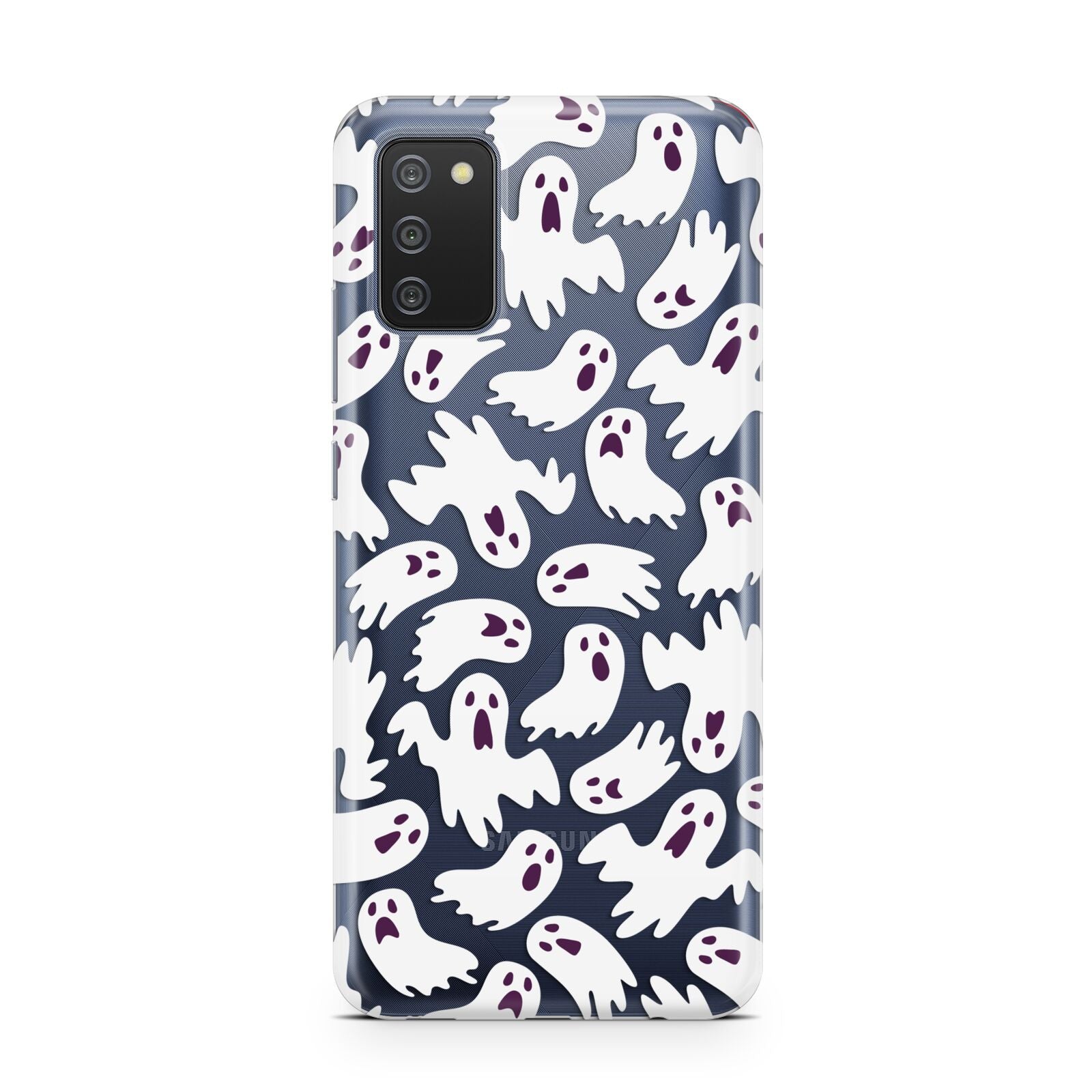 Crowd of Ghosts with Transparent Background Samsung A02s Case