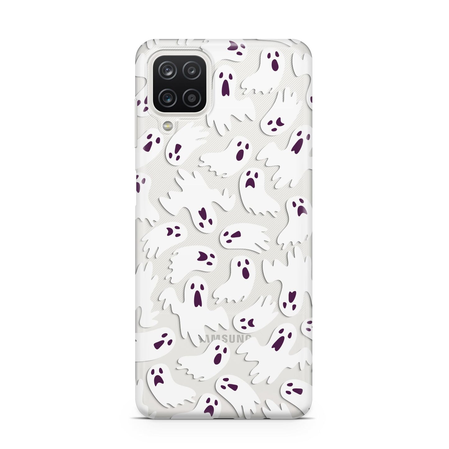 Crowd of Ghosts with Transparent Background Samsung A12 Case