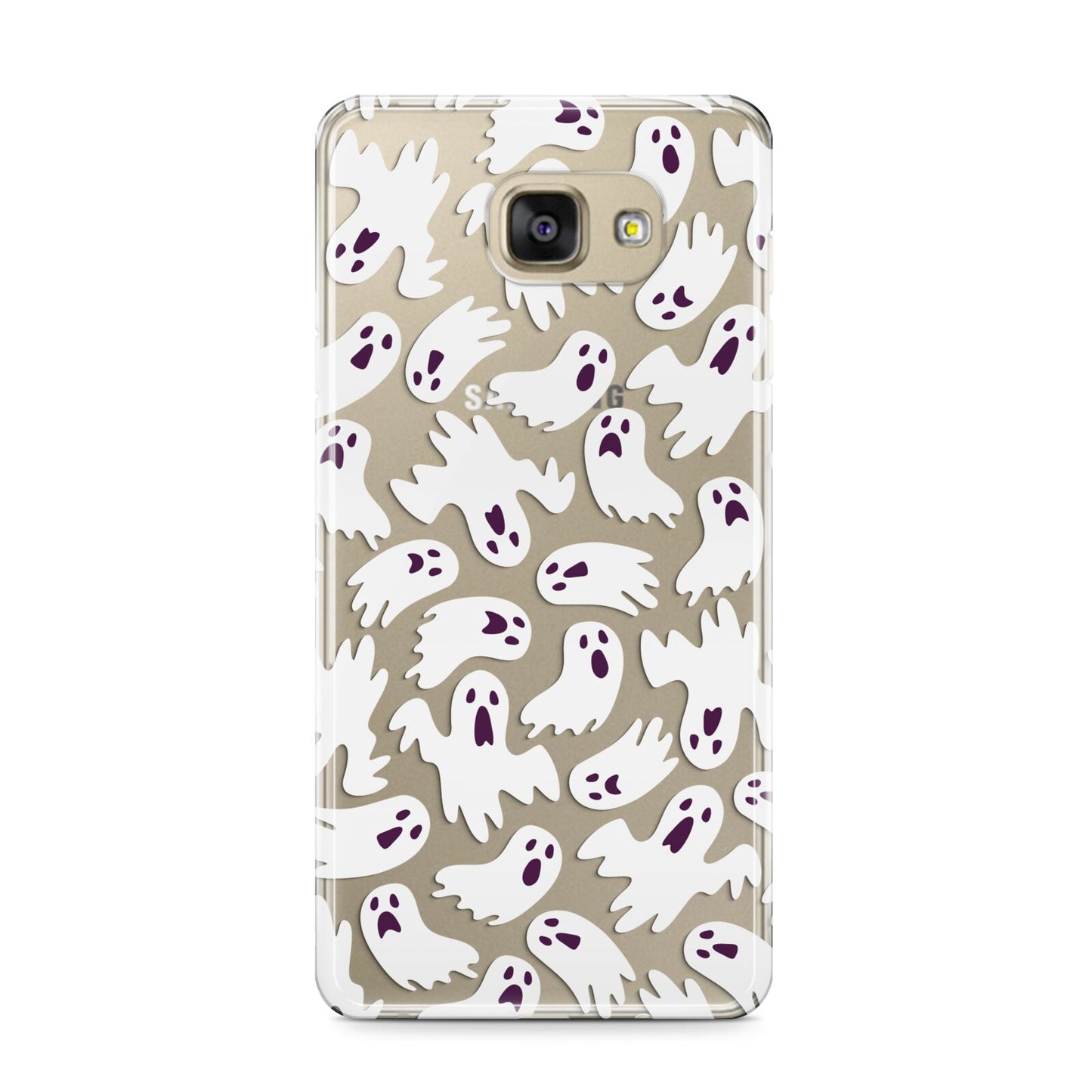 Crowd of Ghosts with Transparent Background Samsung Galaxy A9 2016 Case on gold phone