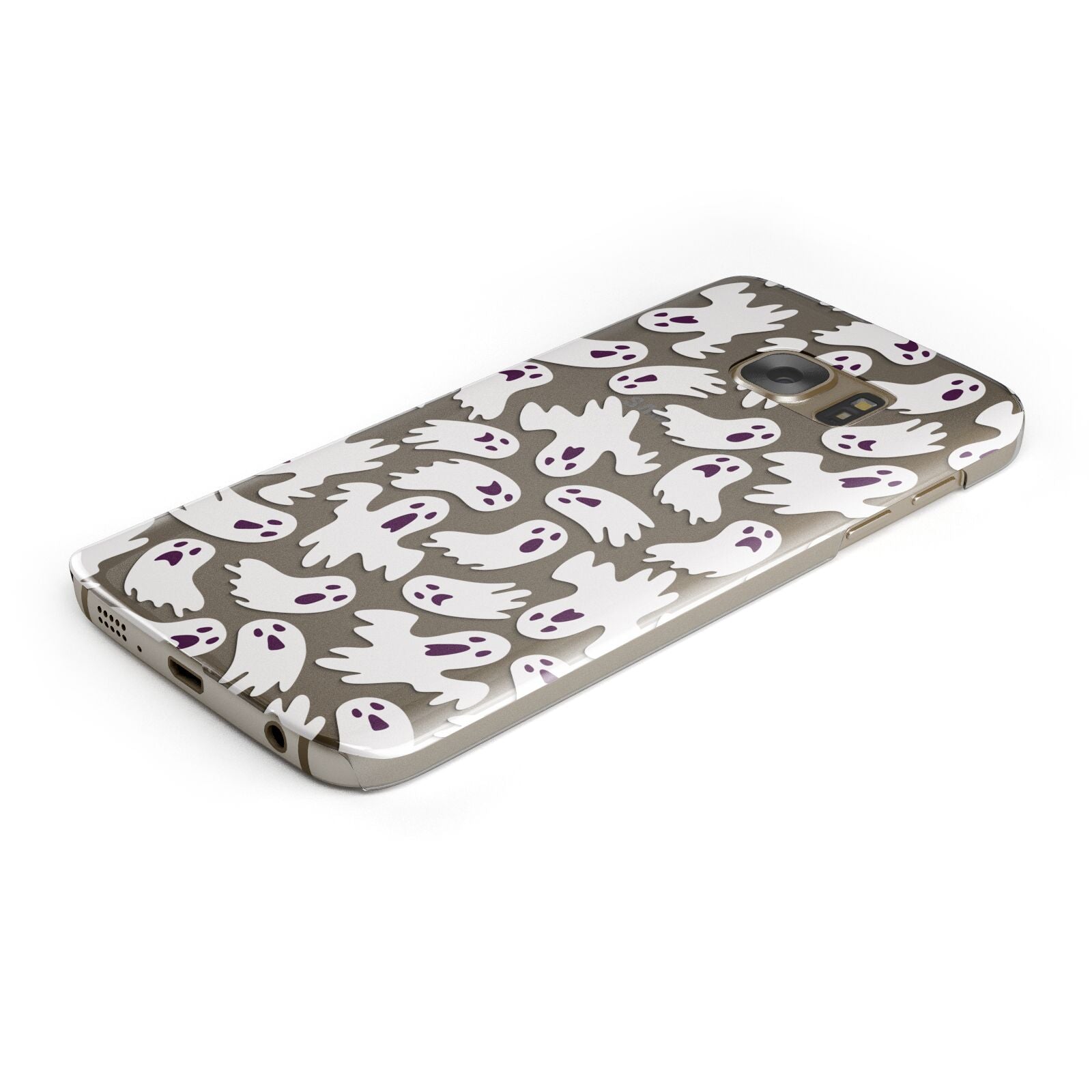 Crowd of Ghosts with Transparent Background Samsung Galaxy Case Bottom Cutout