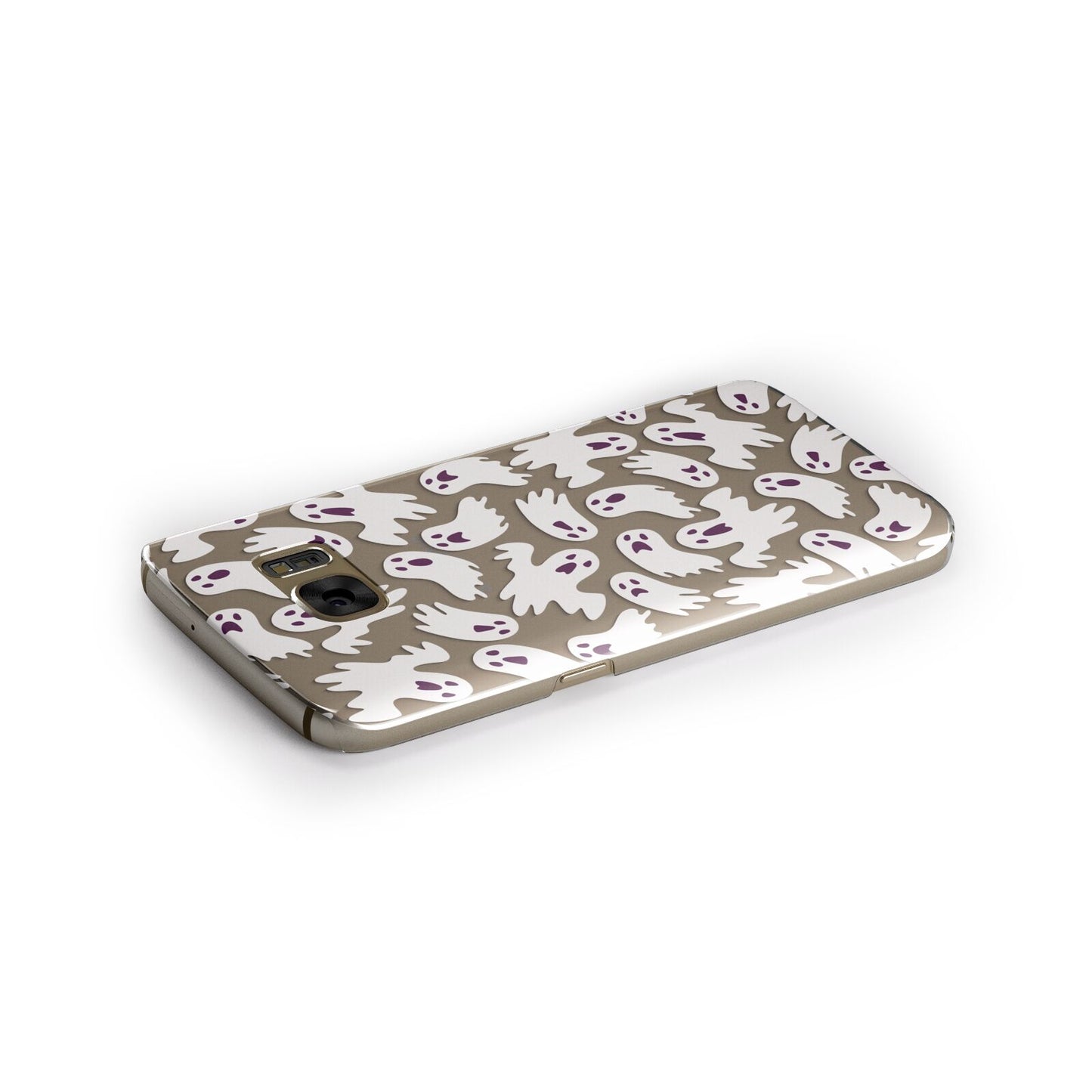 Crowd of Ghosts with Transparent Background Samsung Galaxy Case Side Close Up