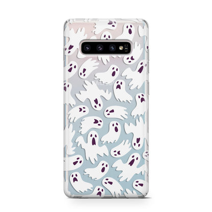 Crowd of Ghosts with Transparent Background Samsung Galaxy S10 Case