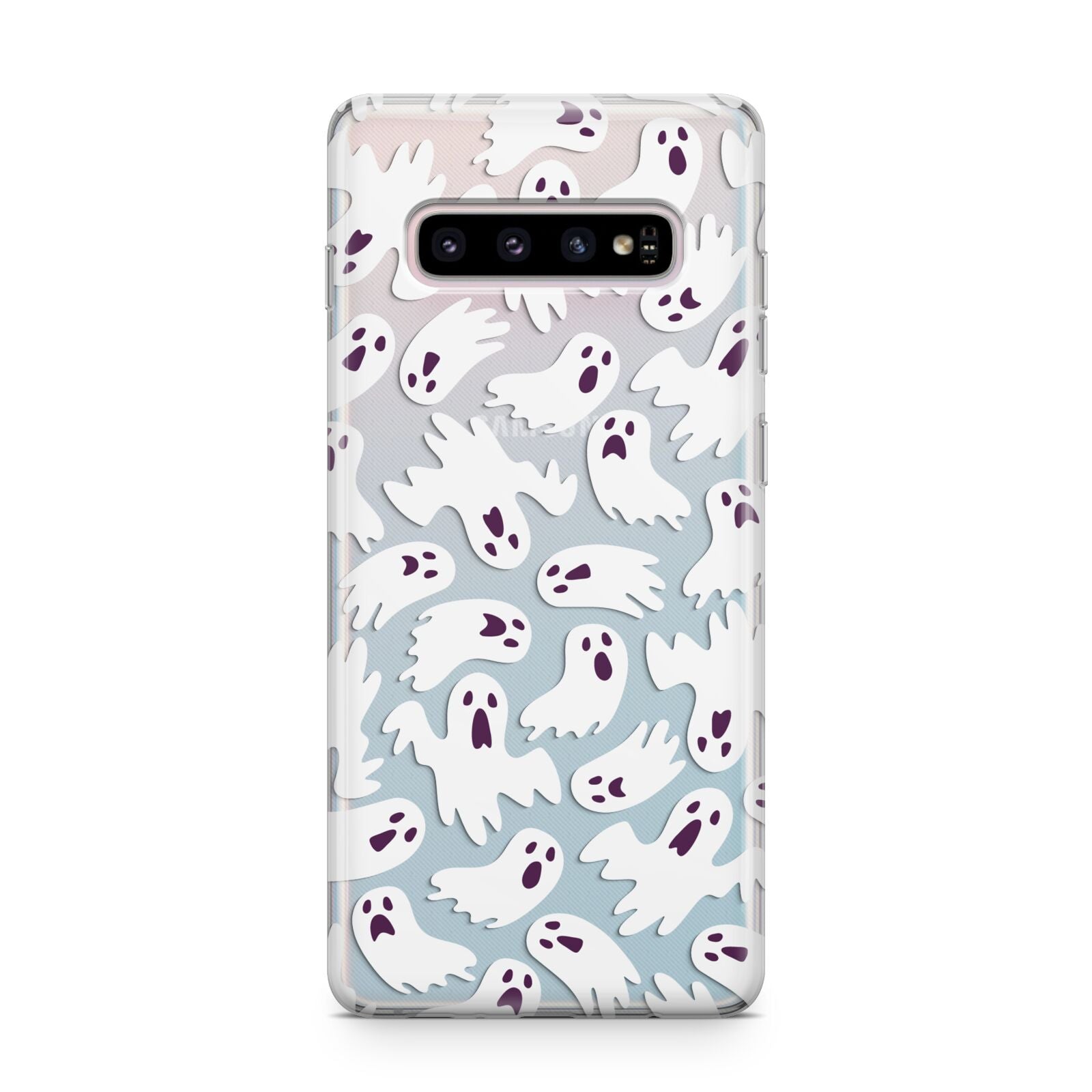 Crowd of Ghosts with Transparent Background Samsung Galaxy S10 Plus Case