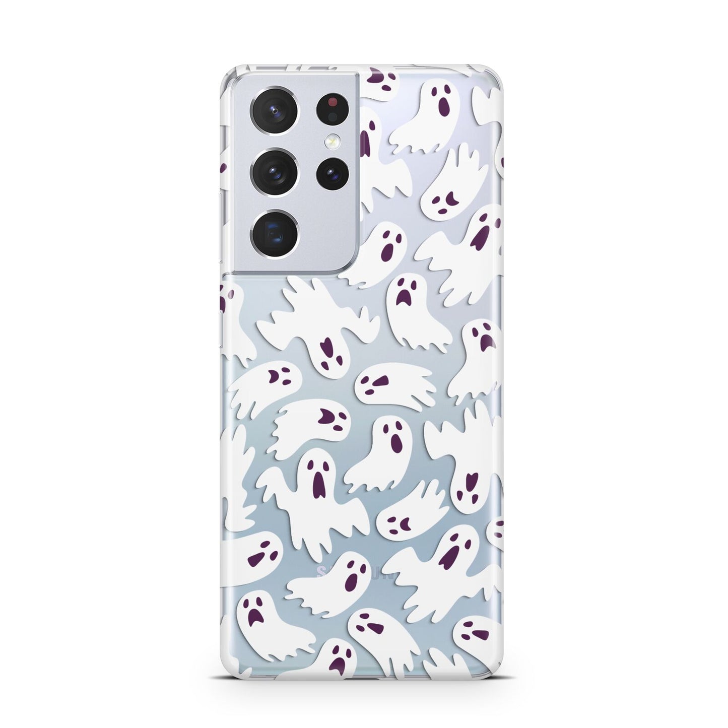 Crowd of Ghosts with Transparent Background Samsung S21 Ultra Case