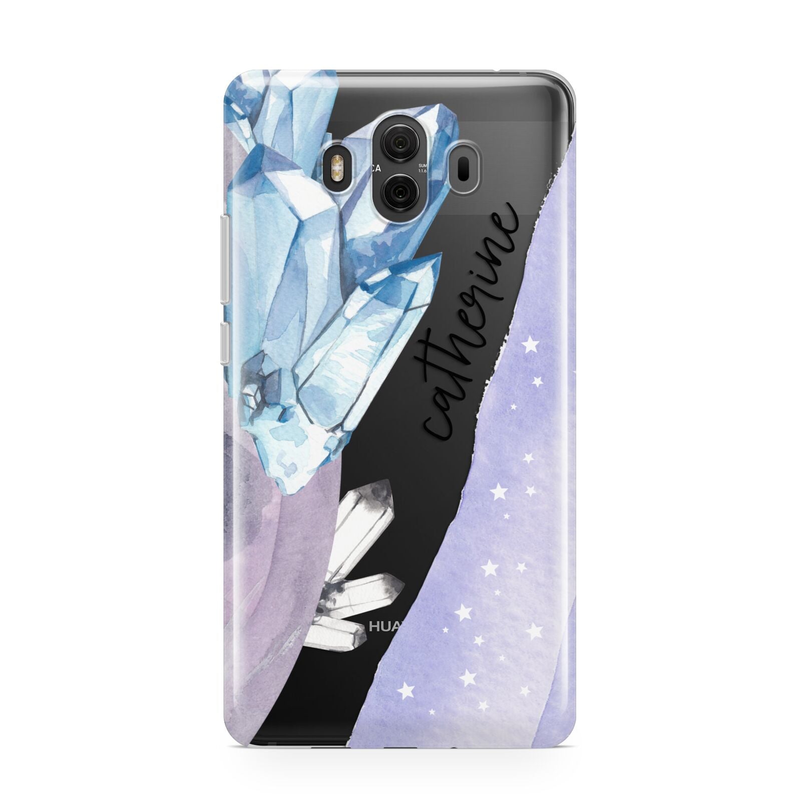 Crystals Personalised Name Huawei Mate 10 Protective Phone Case