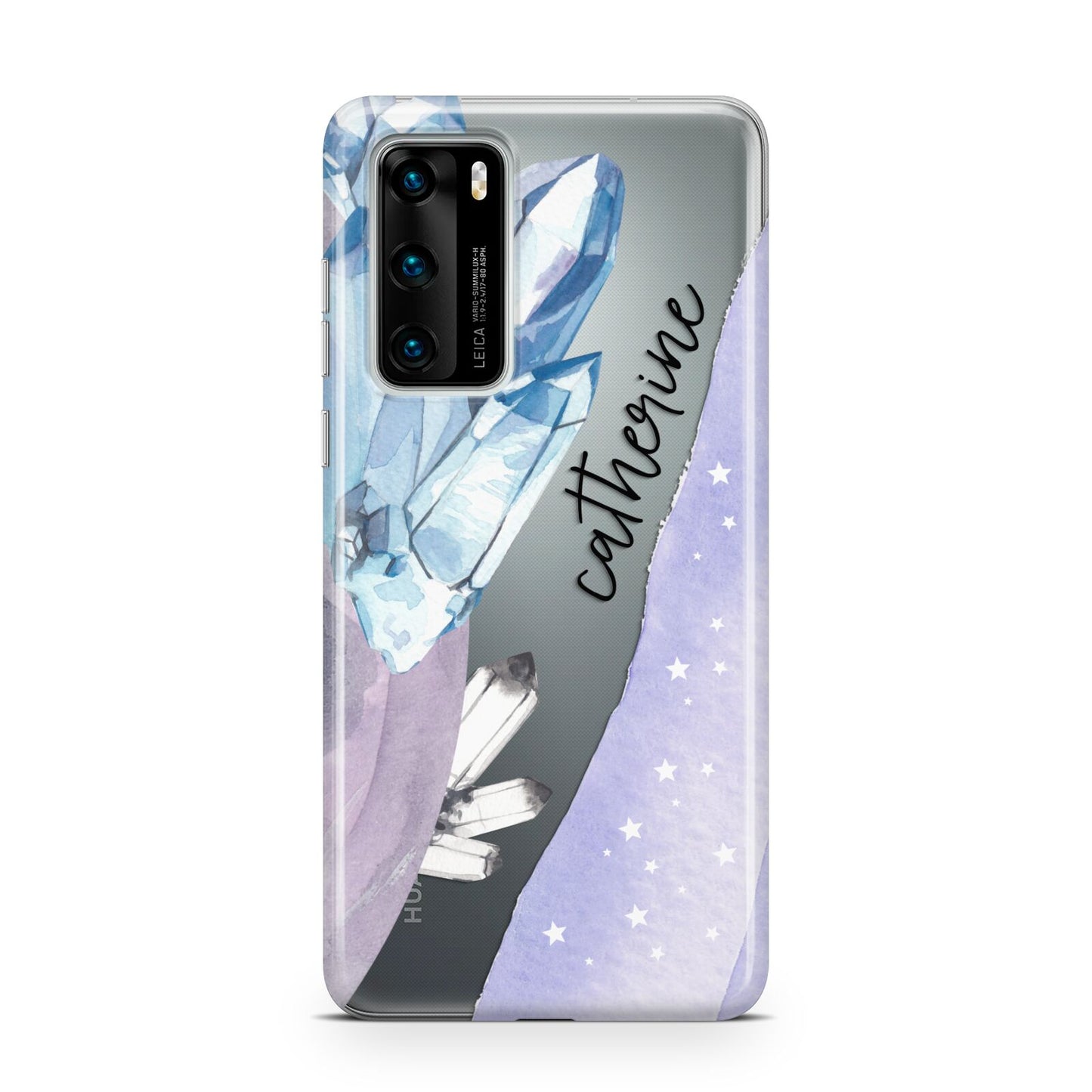 Crystals Personalised Name Huawei P40 Phone Case