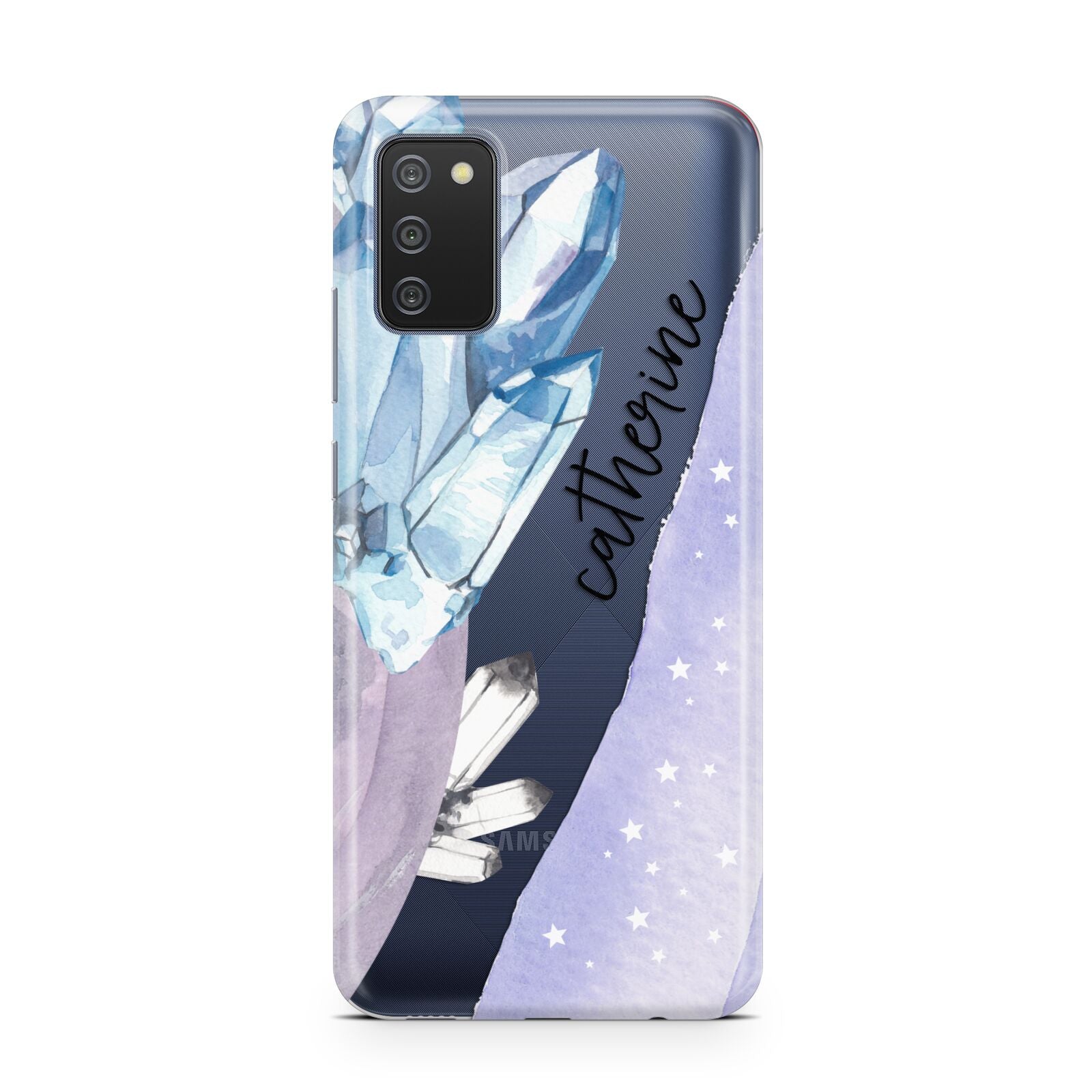 Crystals Personalised Name Samsung A02s Case