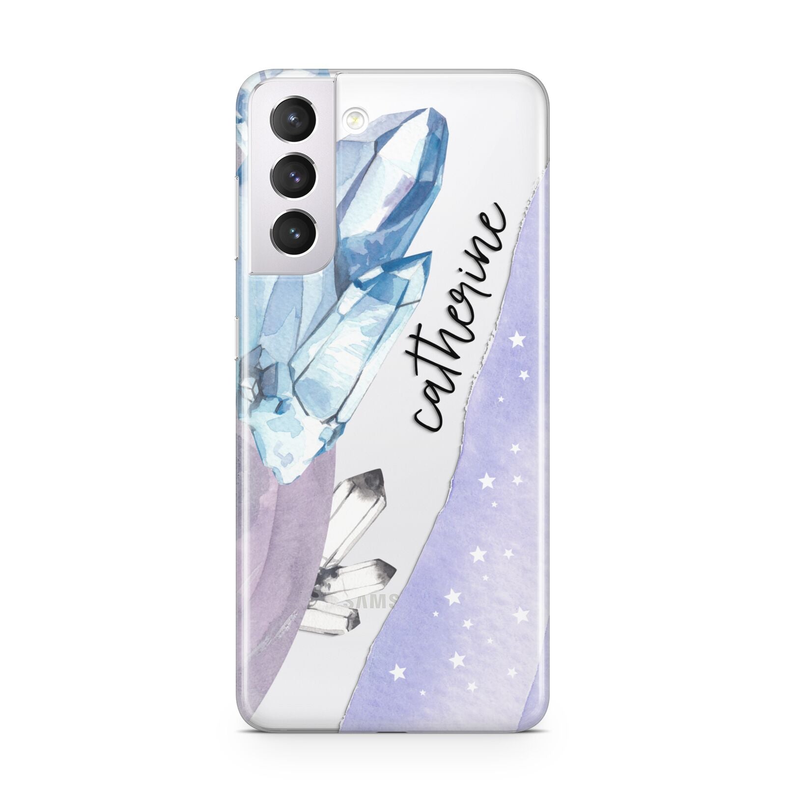 Crystals Personalised Name Samsung S21 Case