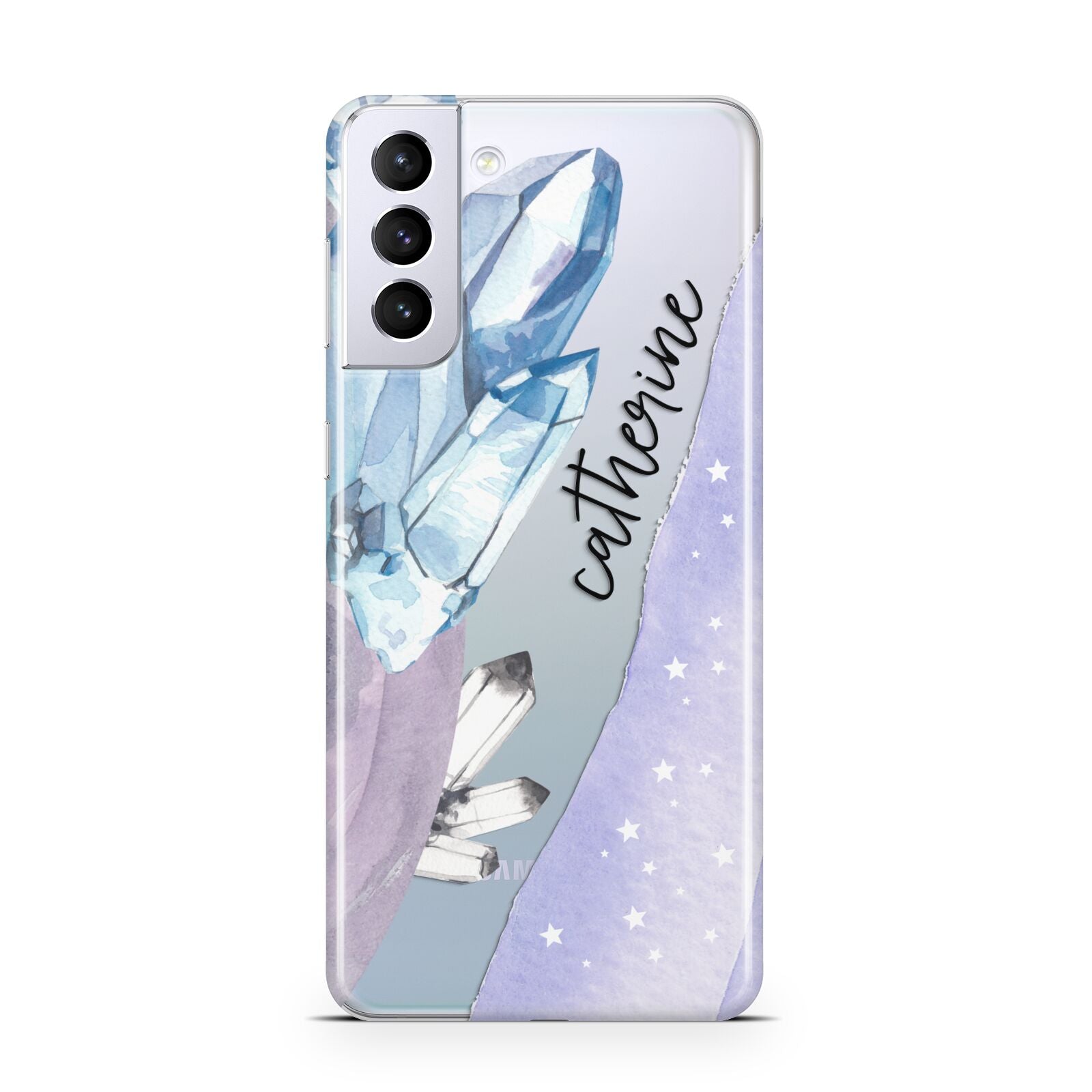 Crystals Personalised Name Samsung S21 Plus Case