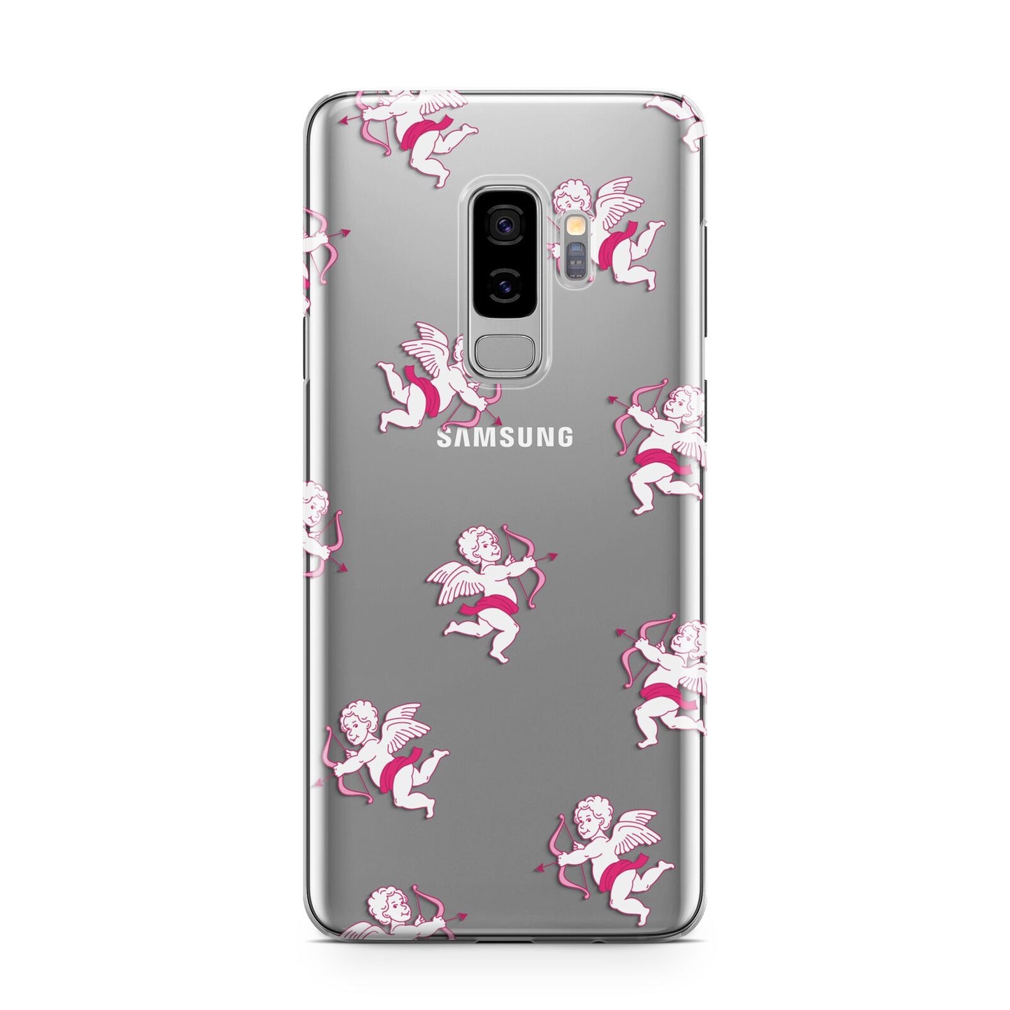 Cupid Samsung Galaxy S9 Plus Case on Silver phone