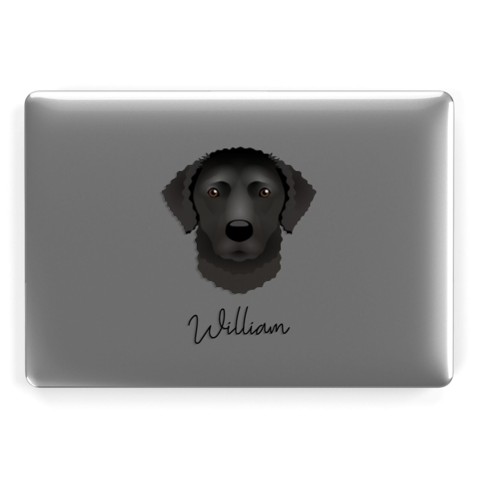 Curly Coated Retriever Personalised Apple MacBook Case