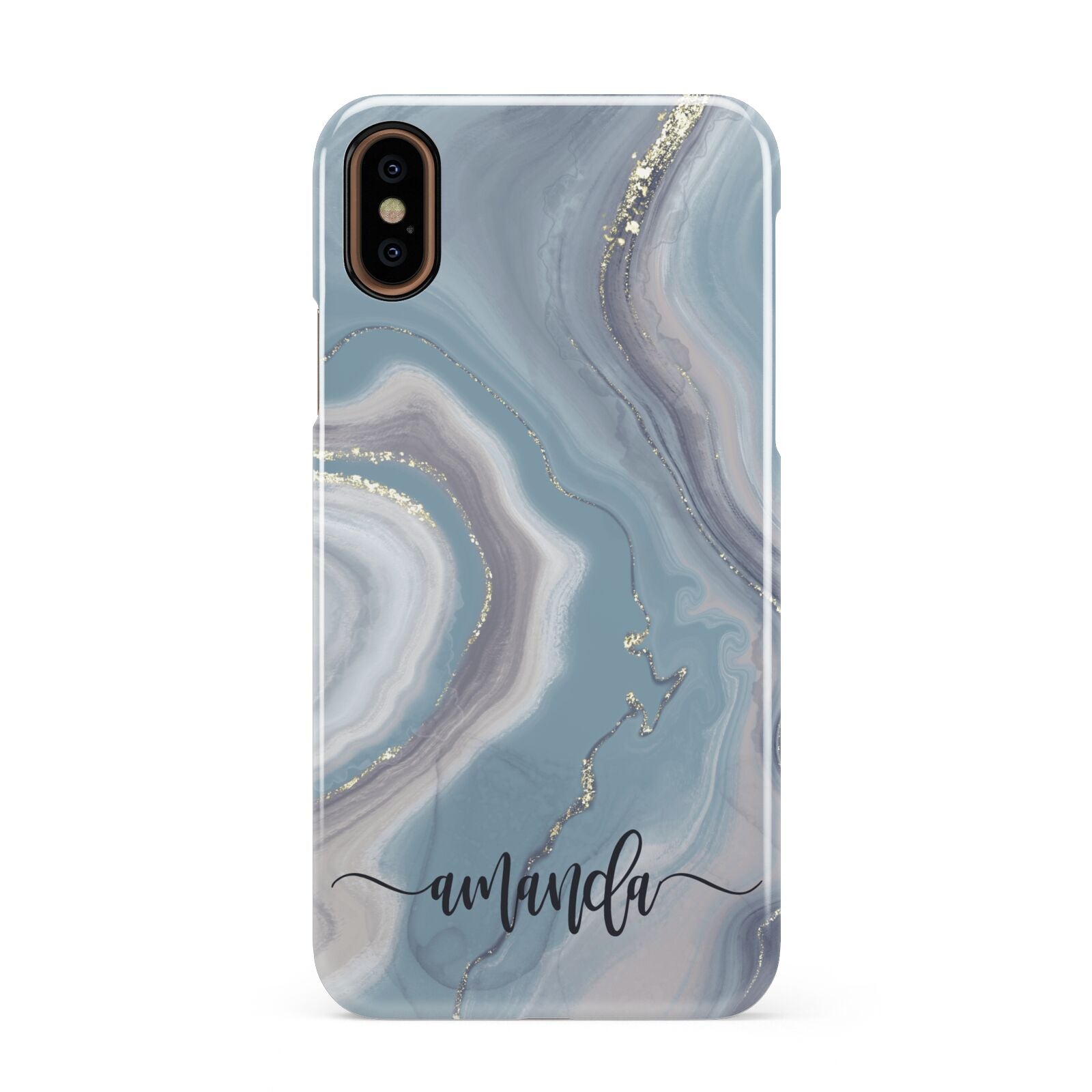 Custom Agate Apple iPhone XS 3D Snap Case