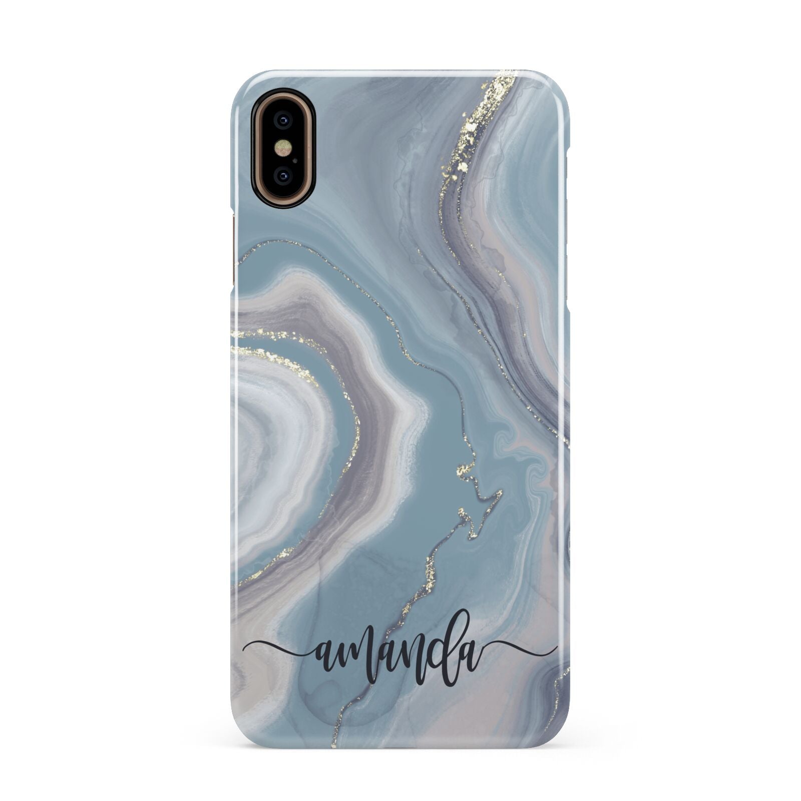 Custom Agate Apple iPhone Xs Max 3D Snap Case