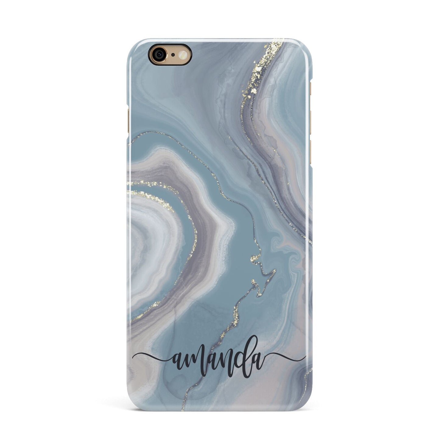 Custom Agate iPhone 6 Plus 3D Snap Case on Gold Phone