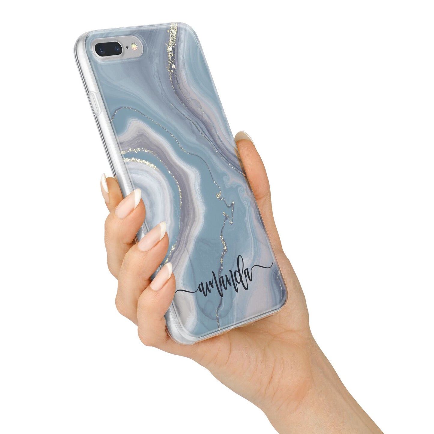 Custom Agate iPhone 7 Plus Bumper Case on Silver iPhone Alternative Image