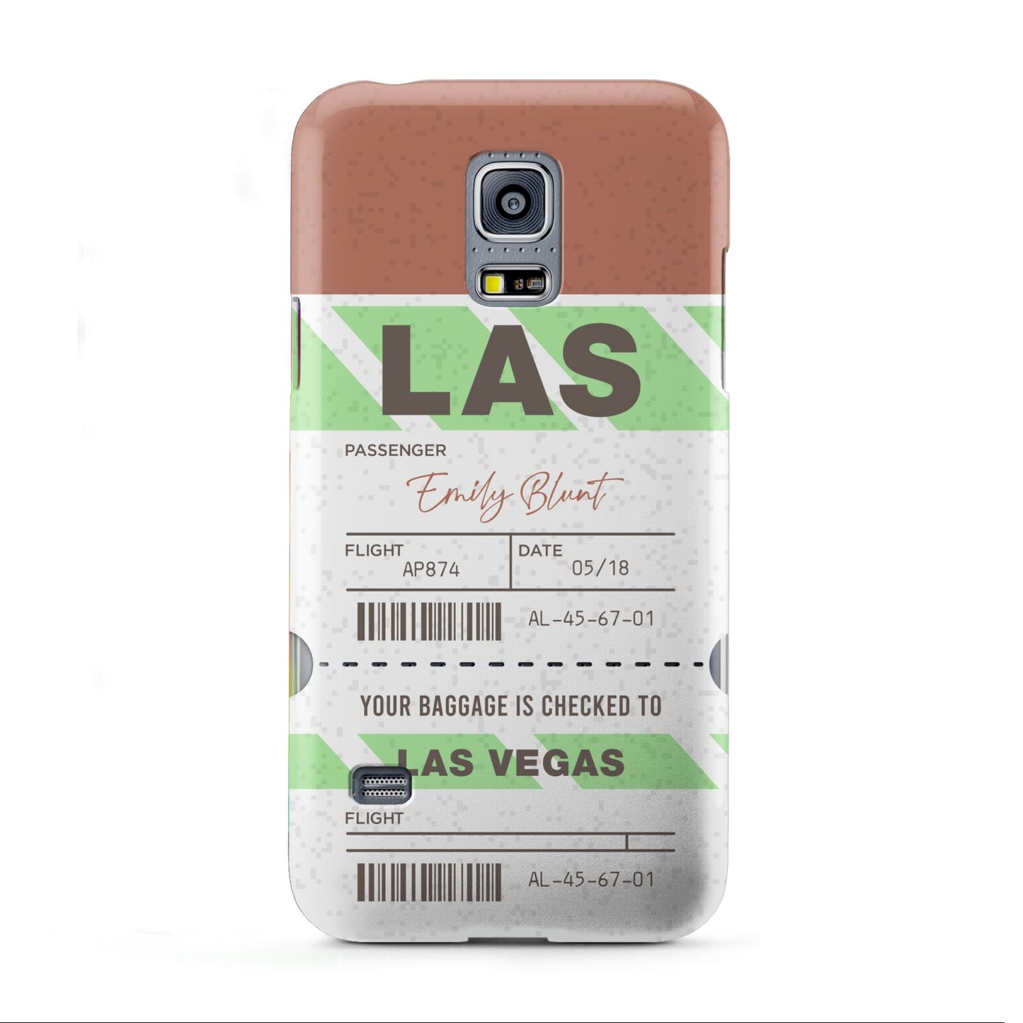 Custom Baggage Tag Samsung Galaxy S5 Mini Case