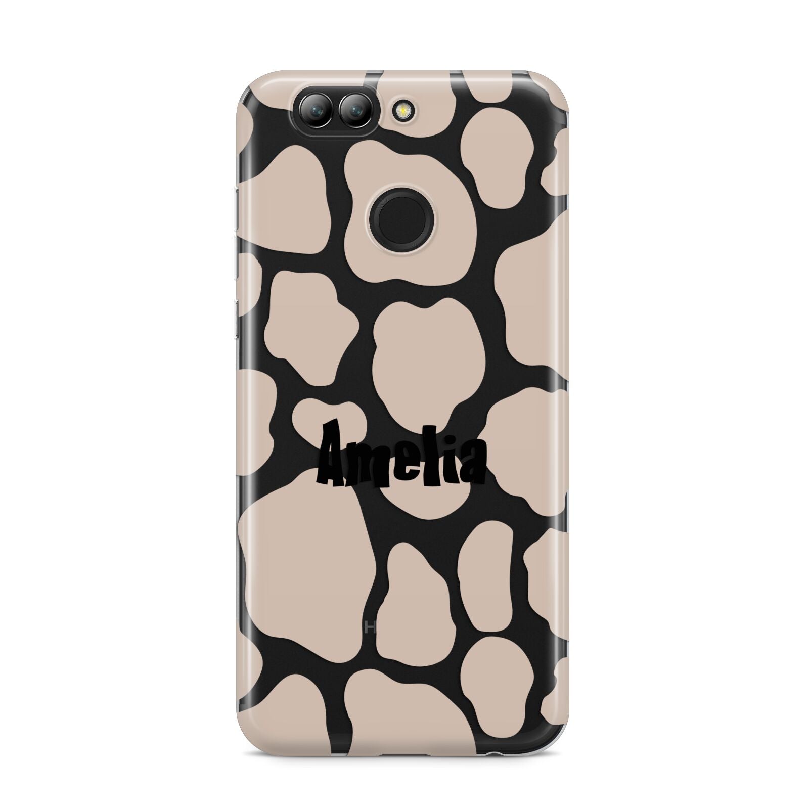 Custom Beige Cow Print Huawei Nova 2s Phone Case