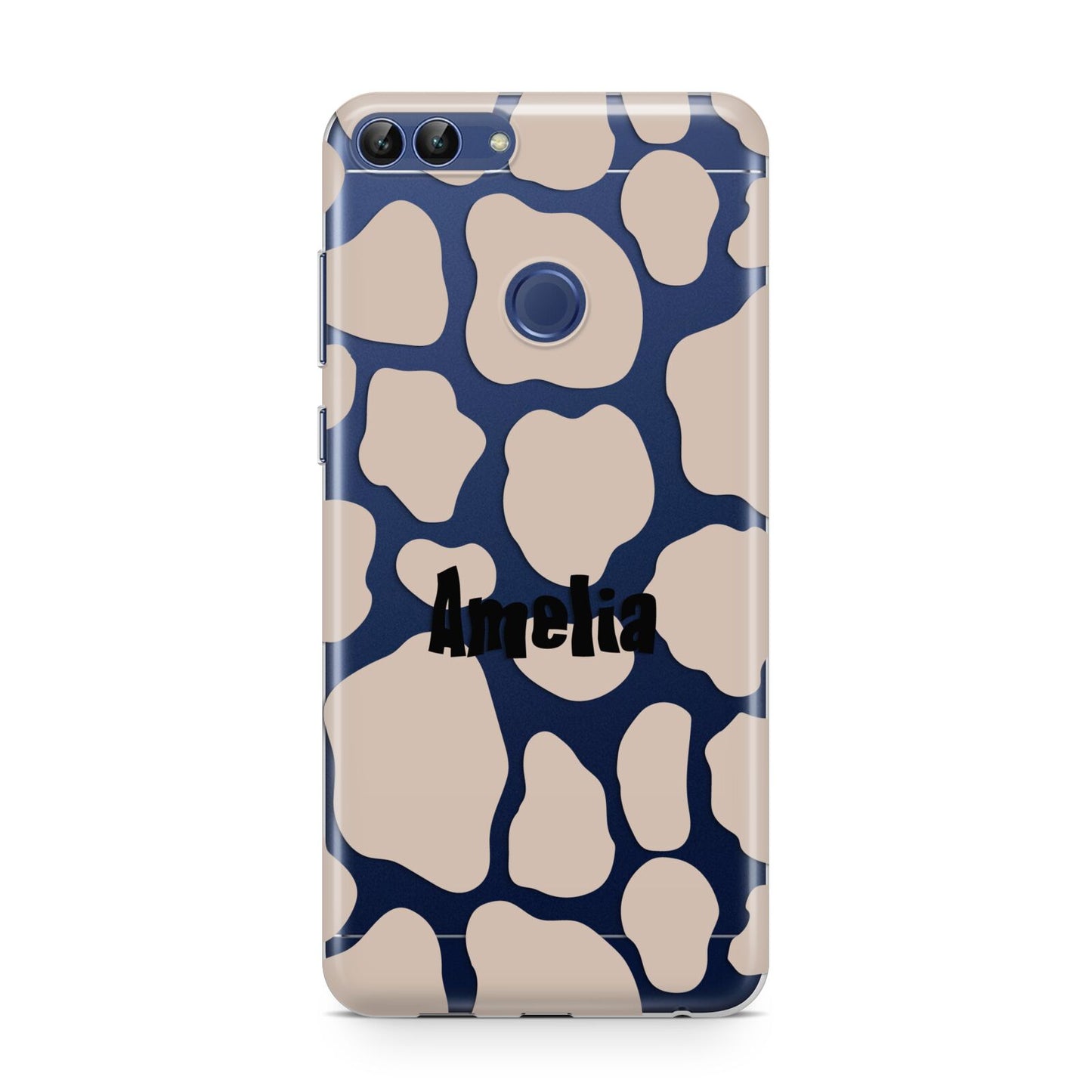 Custom Beige Cow Print Huawei P Smart Case