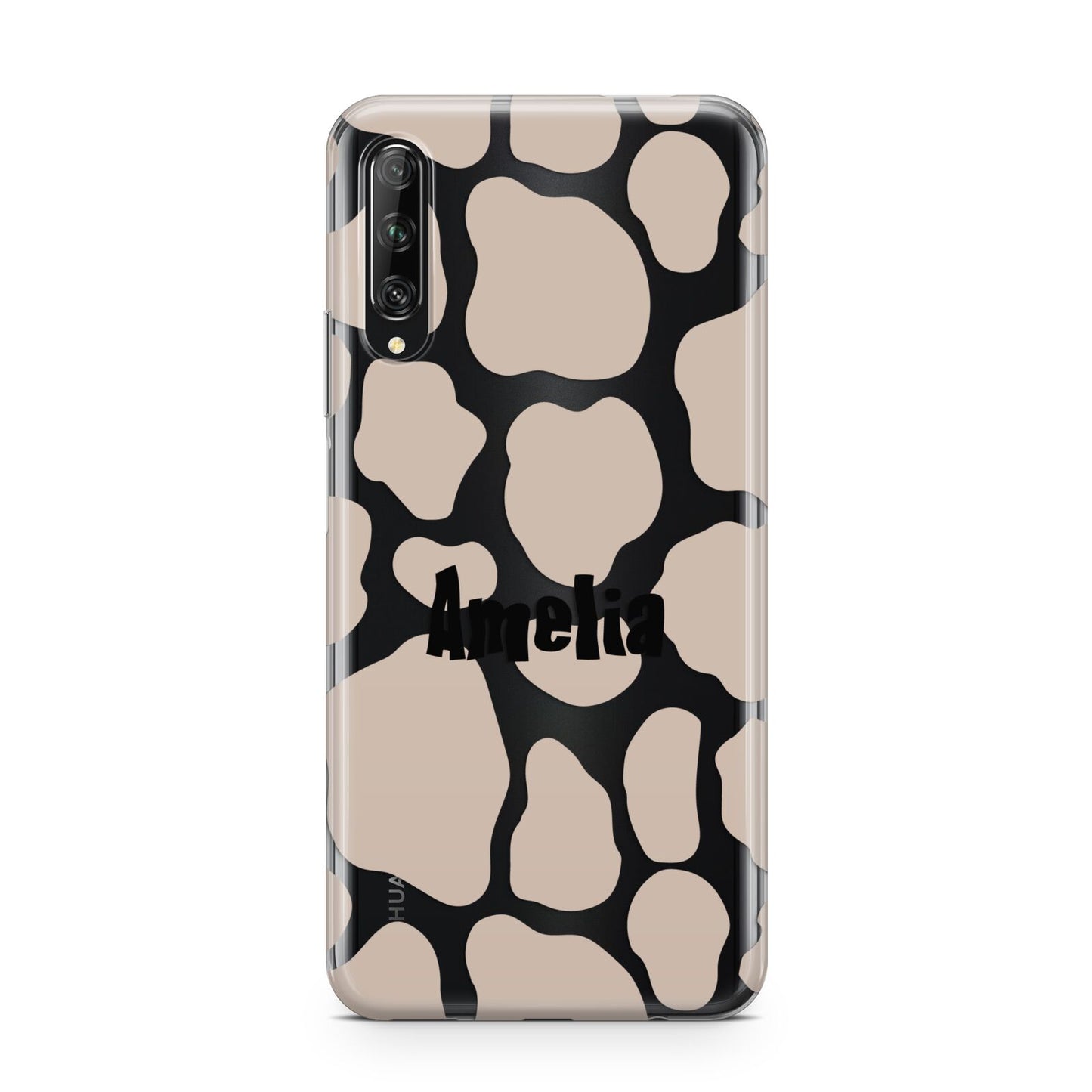 Custom Beige Cow Print Huawei P Smart Pro 2019