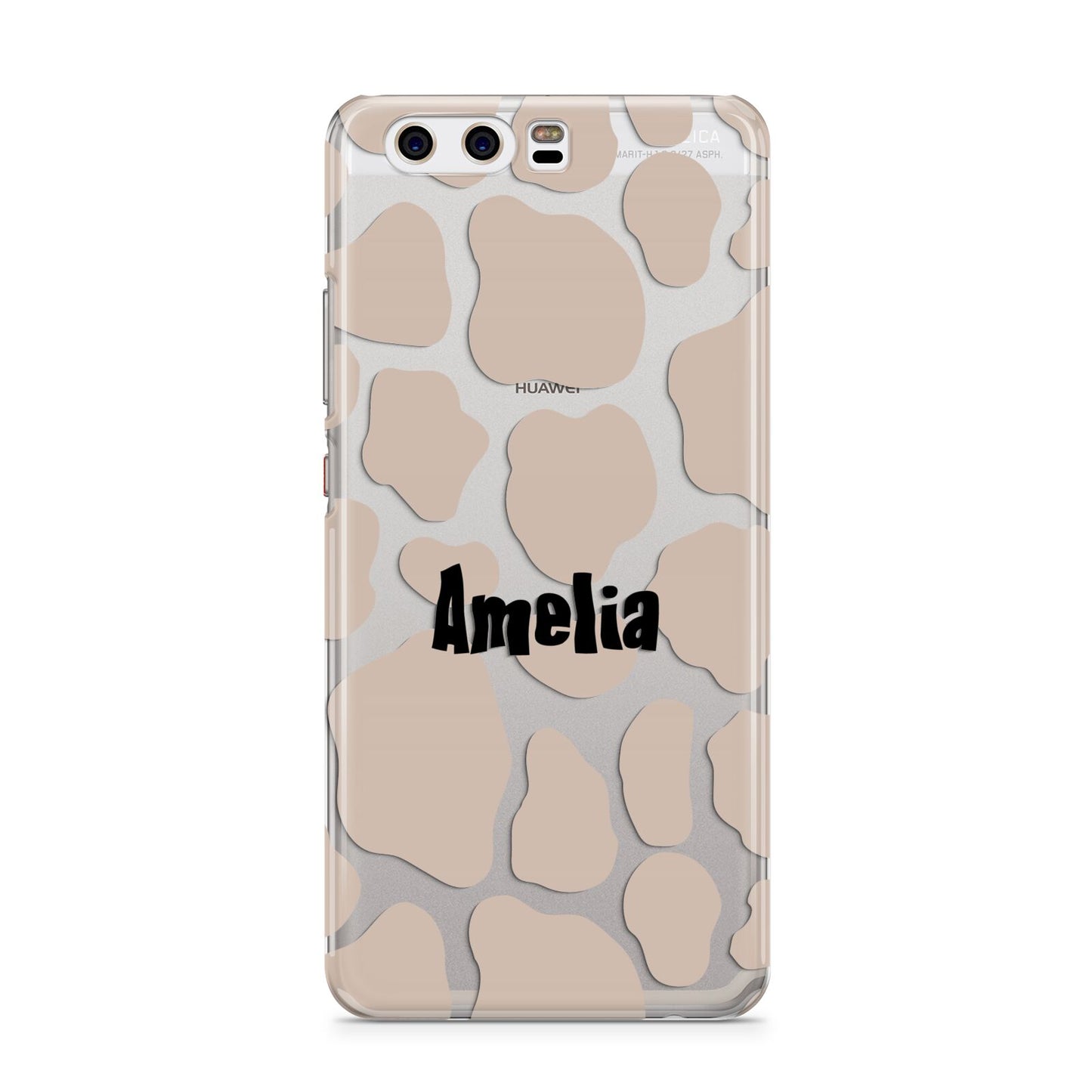 Custom Beige Cow Print Huawei P10 Phone Case