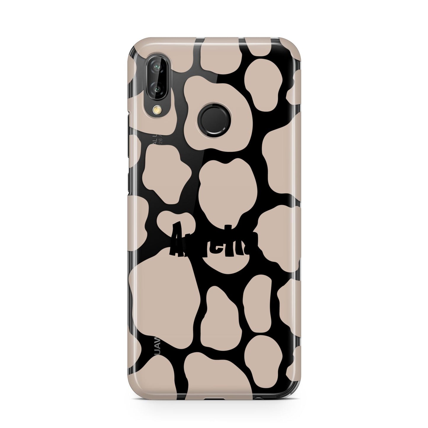 Custom Beige Cow Print Huawei P20 Lite Phone Case