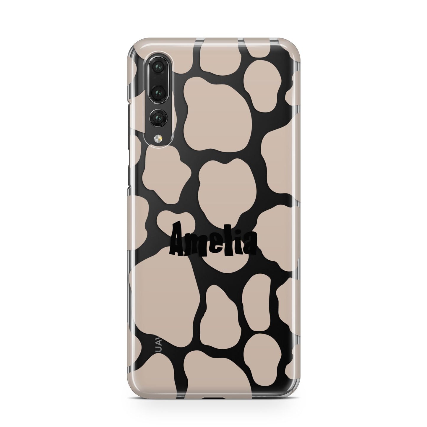 Custom Beige Cow Print Huawei P20 Pro Phone Case