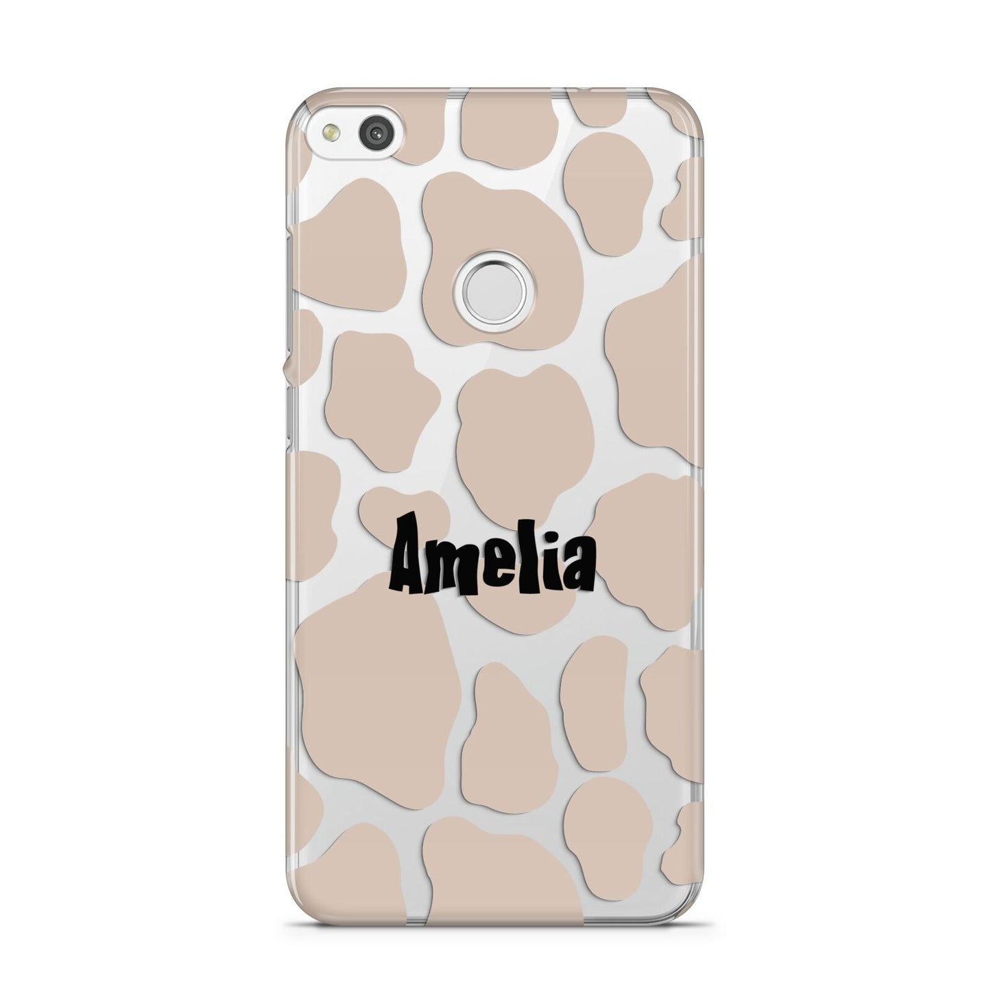 Custom Beige Cow Print Huawei P8 Lite Case