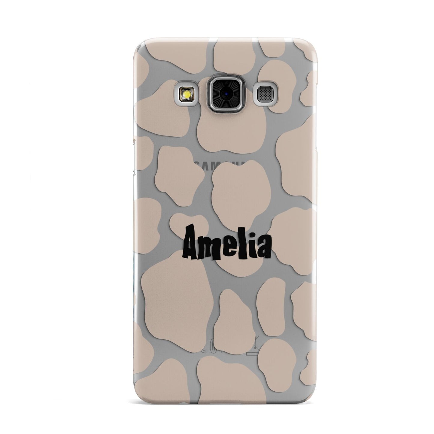 Custom Beige Cow Print Samsung Galaxy A3 Case