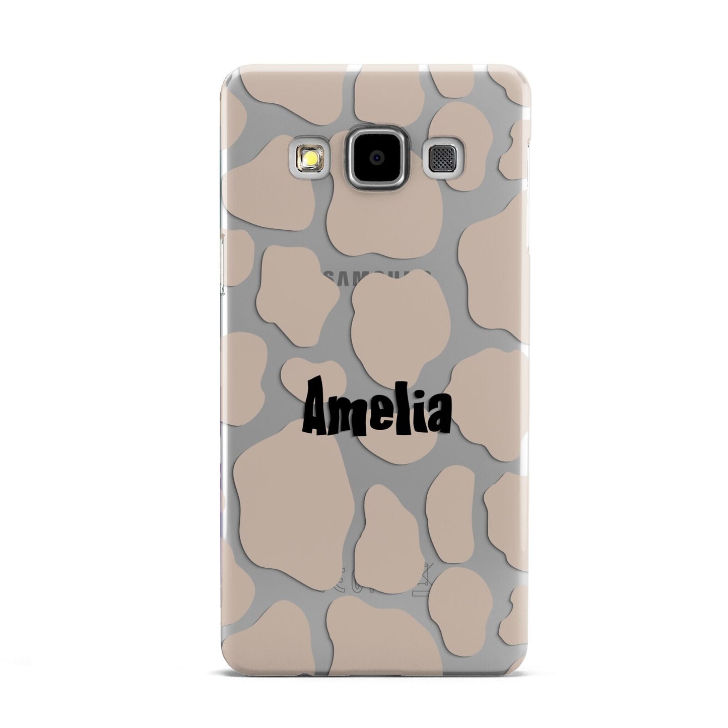 Custom Beige Cow Print Samsung Galaxy A5 Case